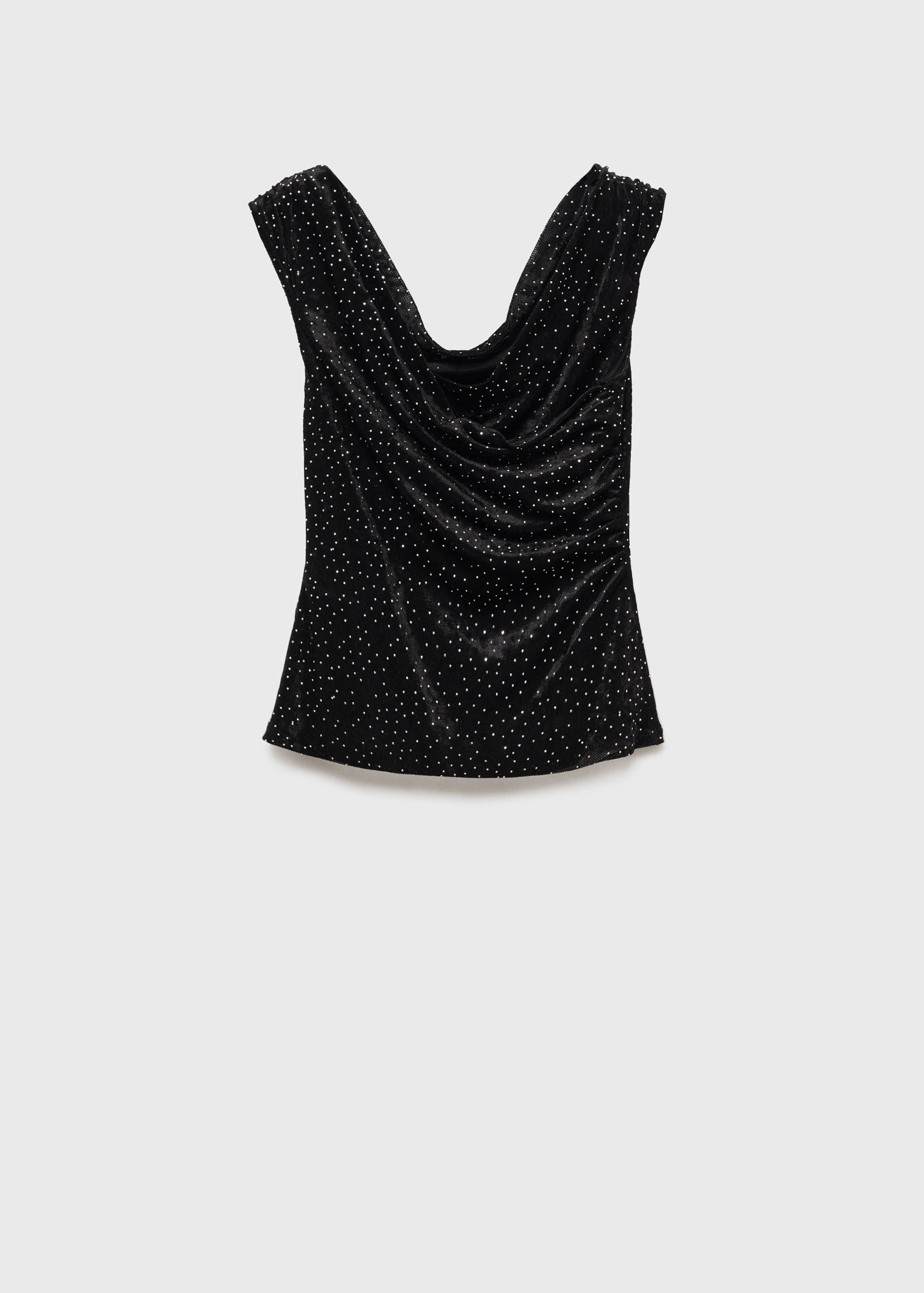 Knitted top with rhinestone detail - Article without model