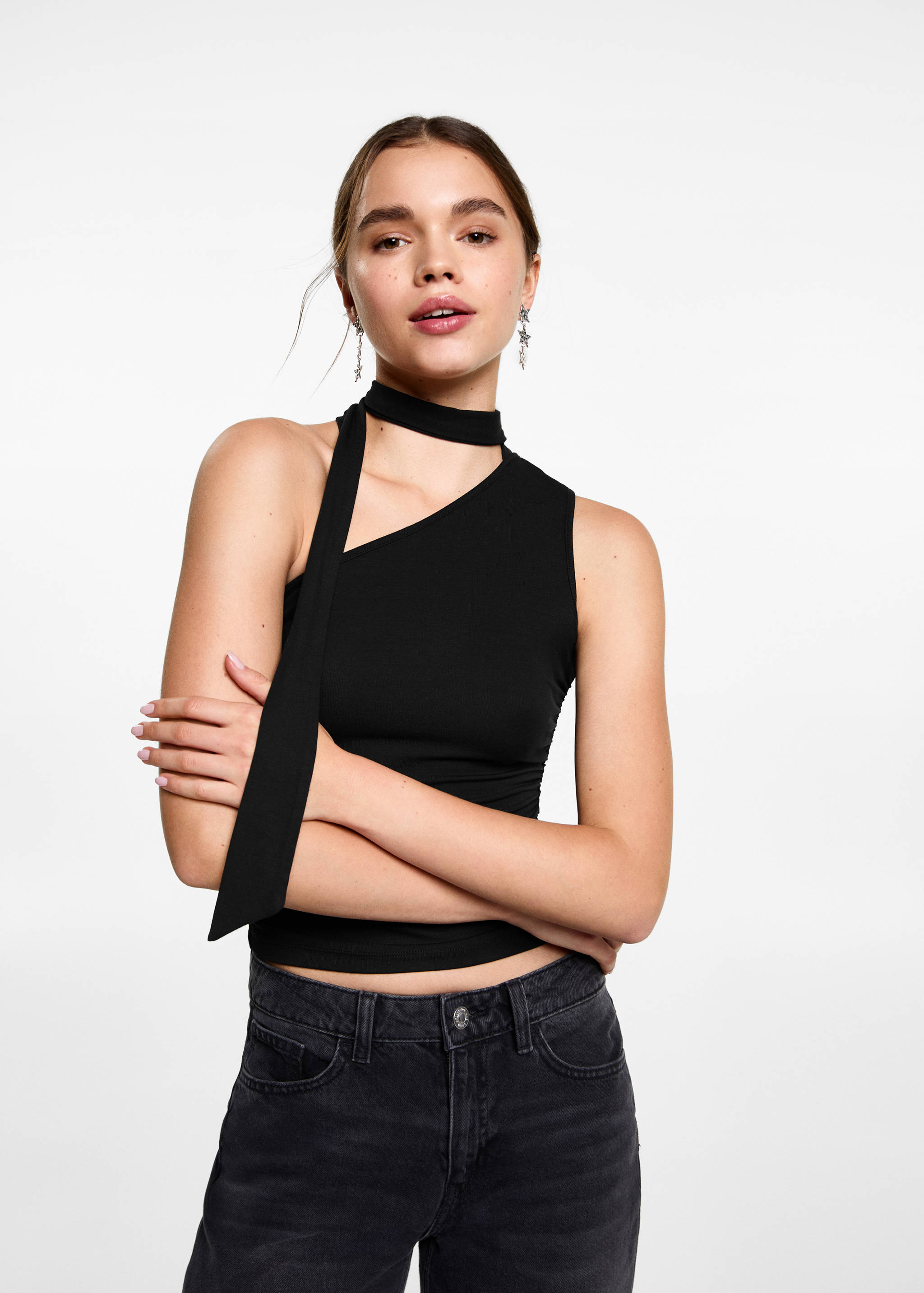 Asymmetrical laced top - Medium plane