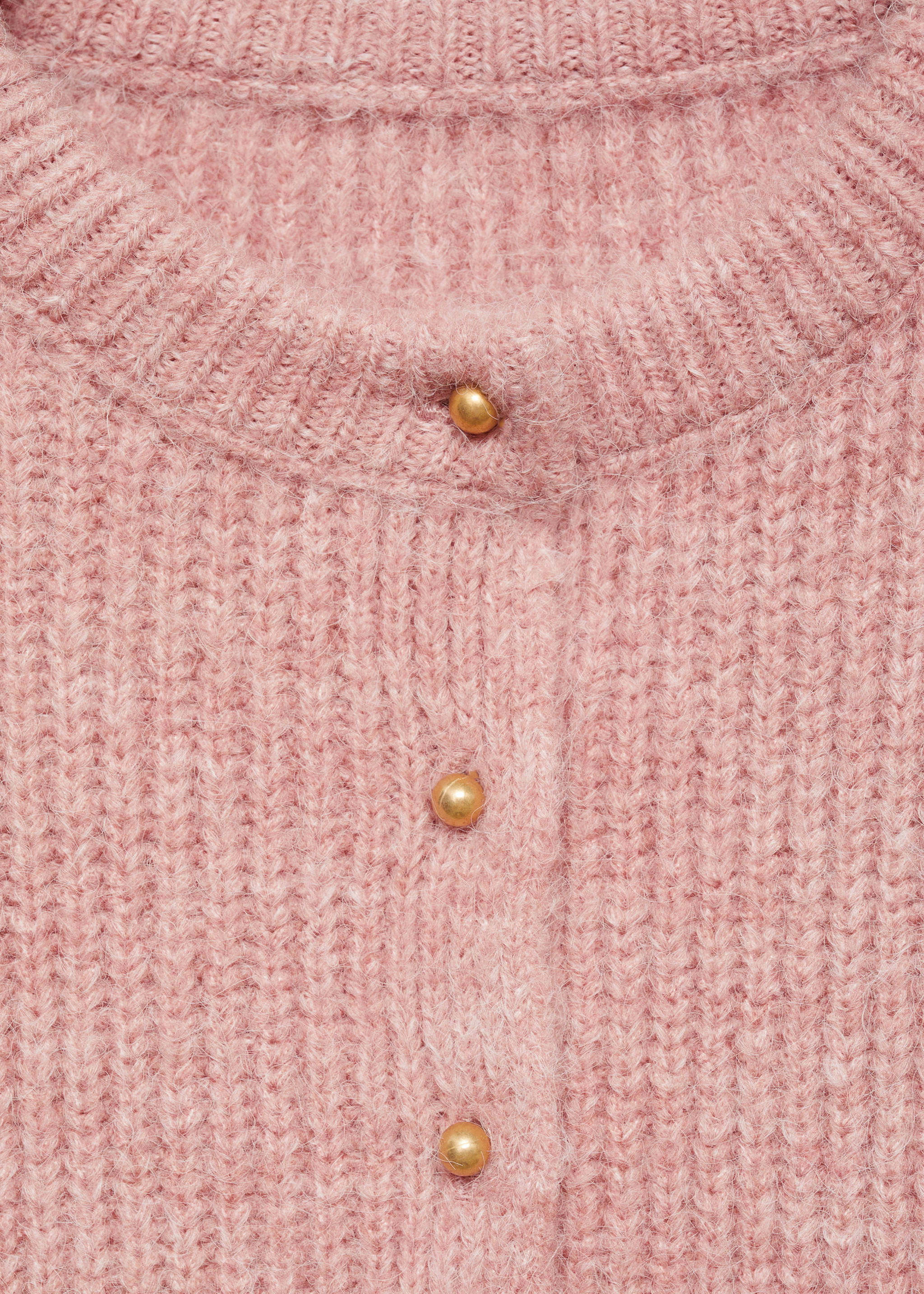 Knitted cardigan with jewel button - Details of the article 8
