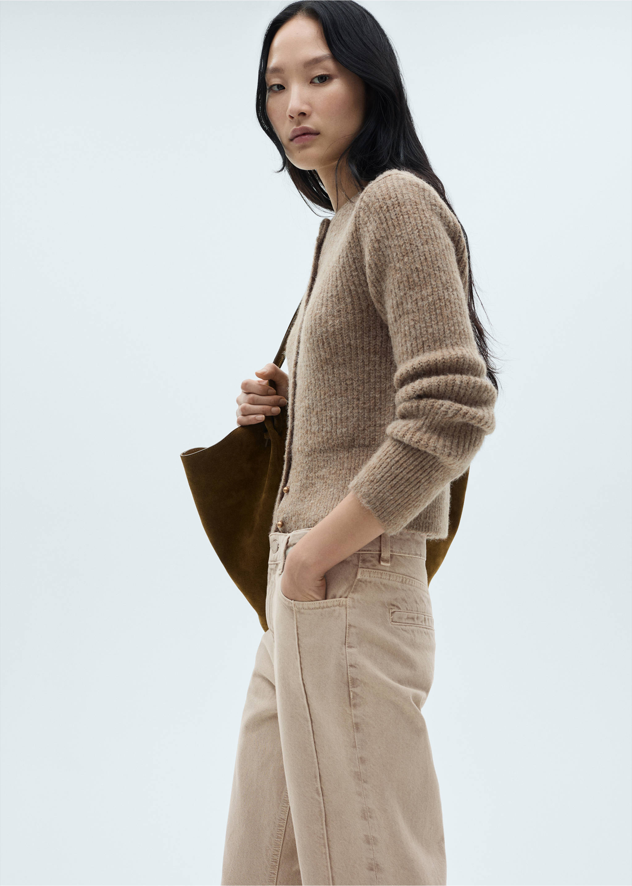 Jean droit rinse wash coutures - Détail de l'article 1, Gris clair/pastel. Ref: 77029076-00.