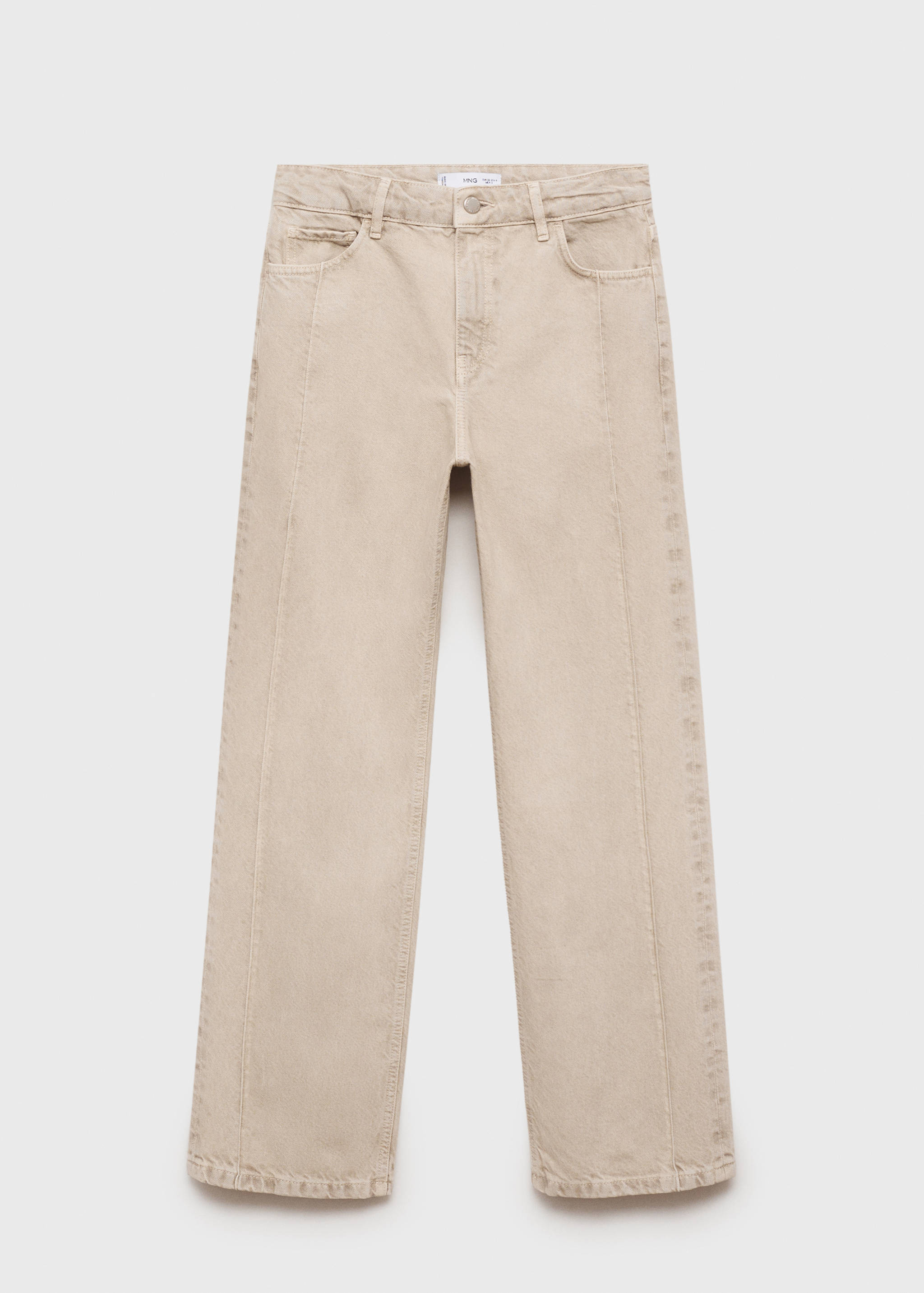 Jean droit rinse wash coutures - Article sans modèle