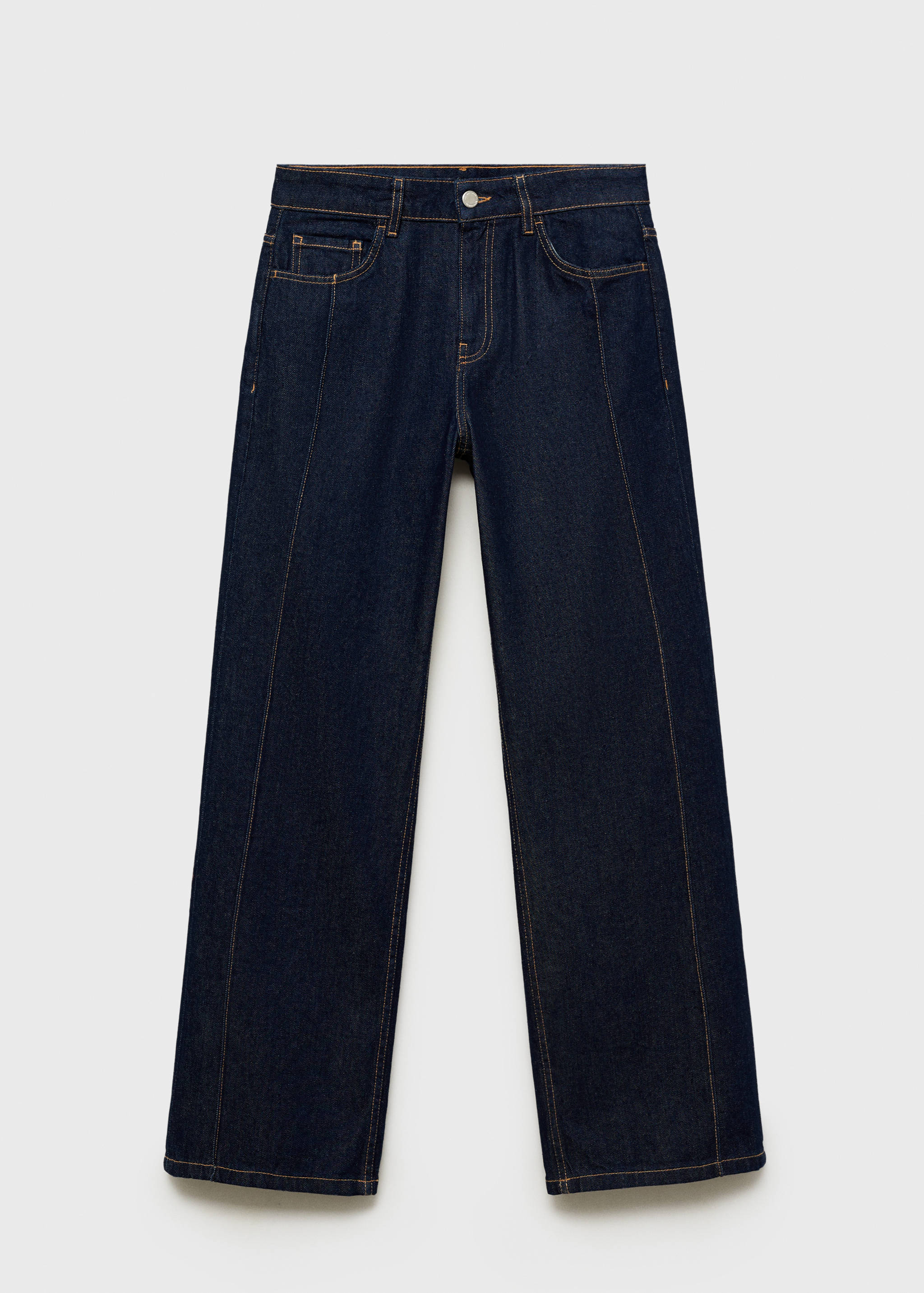 Jean droit rinse wash coutures - Article sans modèle