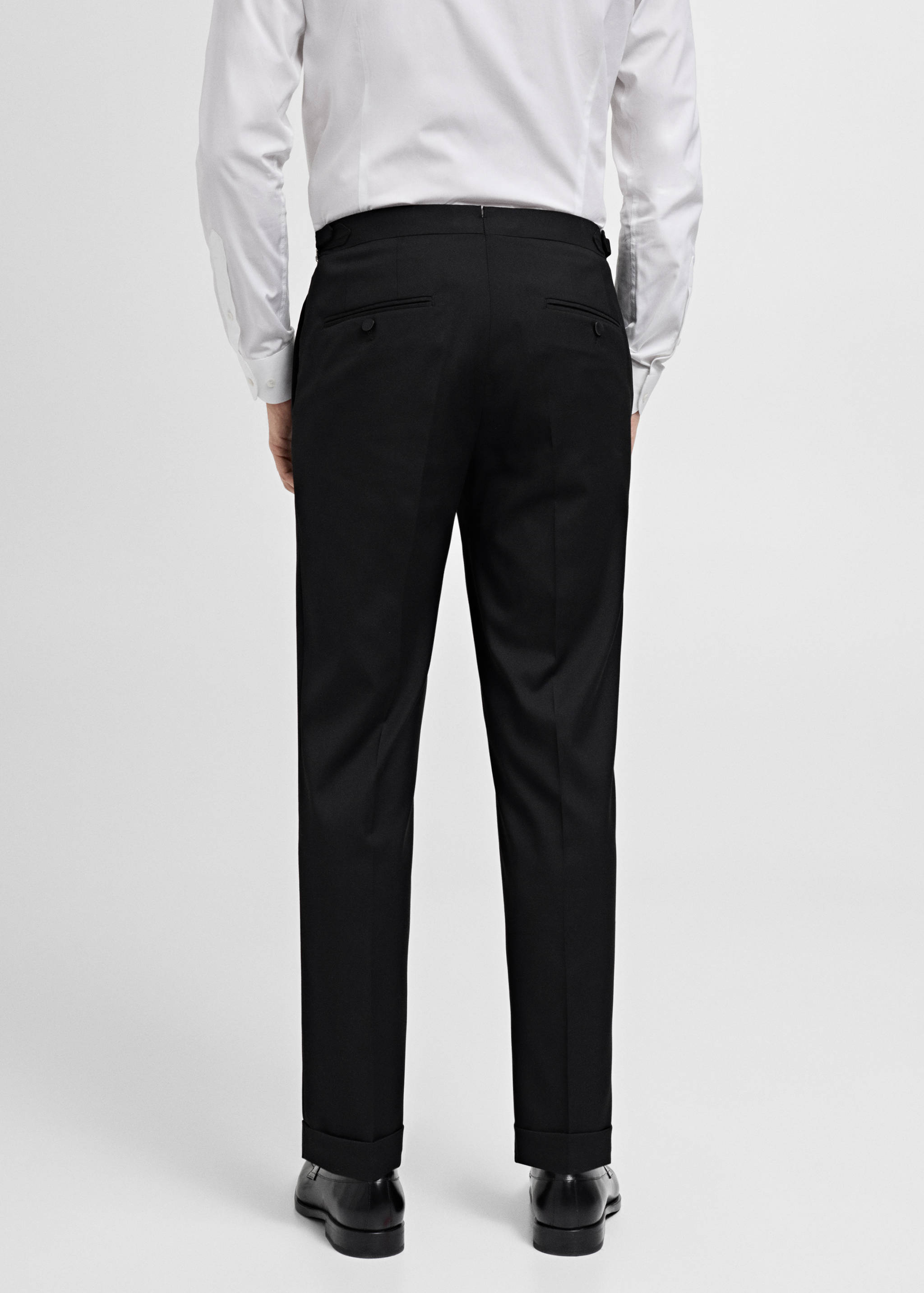 Slim-fit tuxedo suit trousers - Reverse of the article