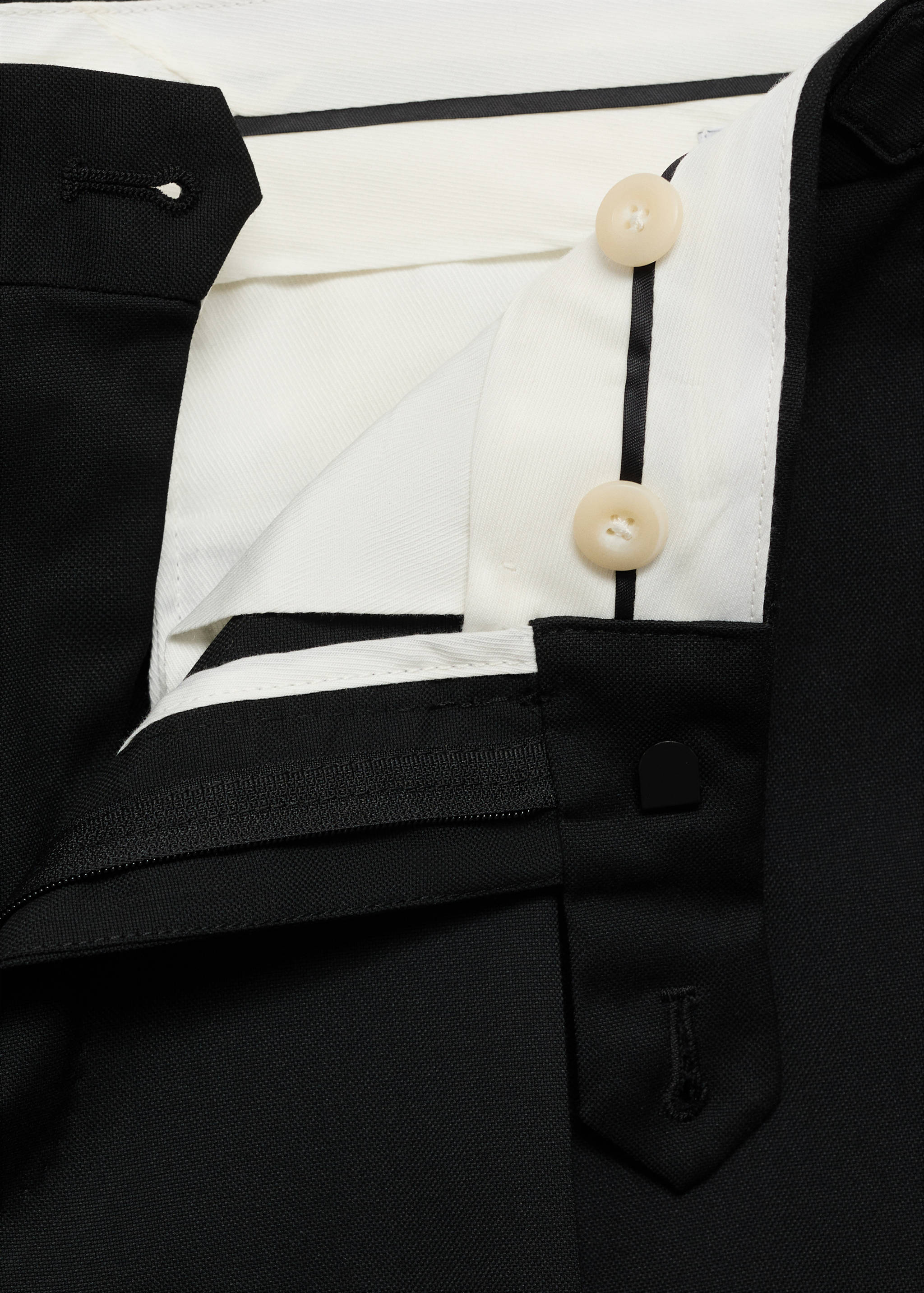 Slim-fit tuxedo suit trousers - Details of the article 8