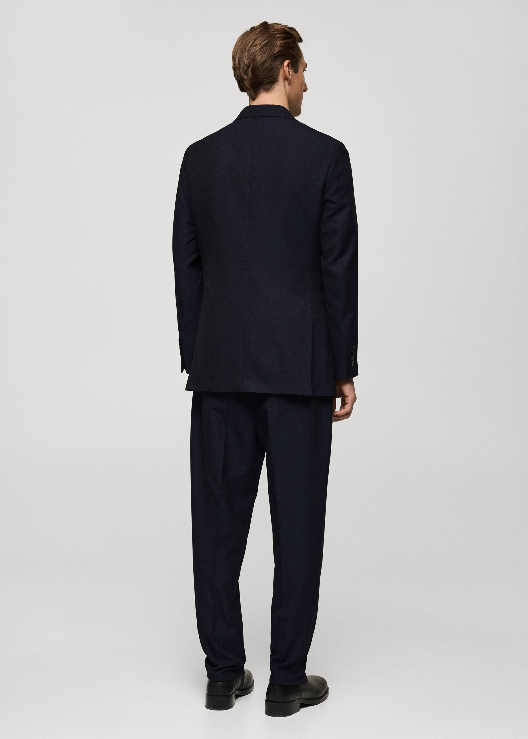 Σακάκι κοστουμιού slim fit κρουαζέ - Πίσω όψη προϊόντος