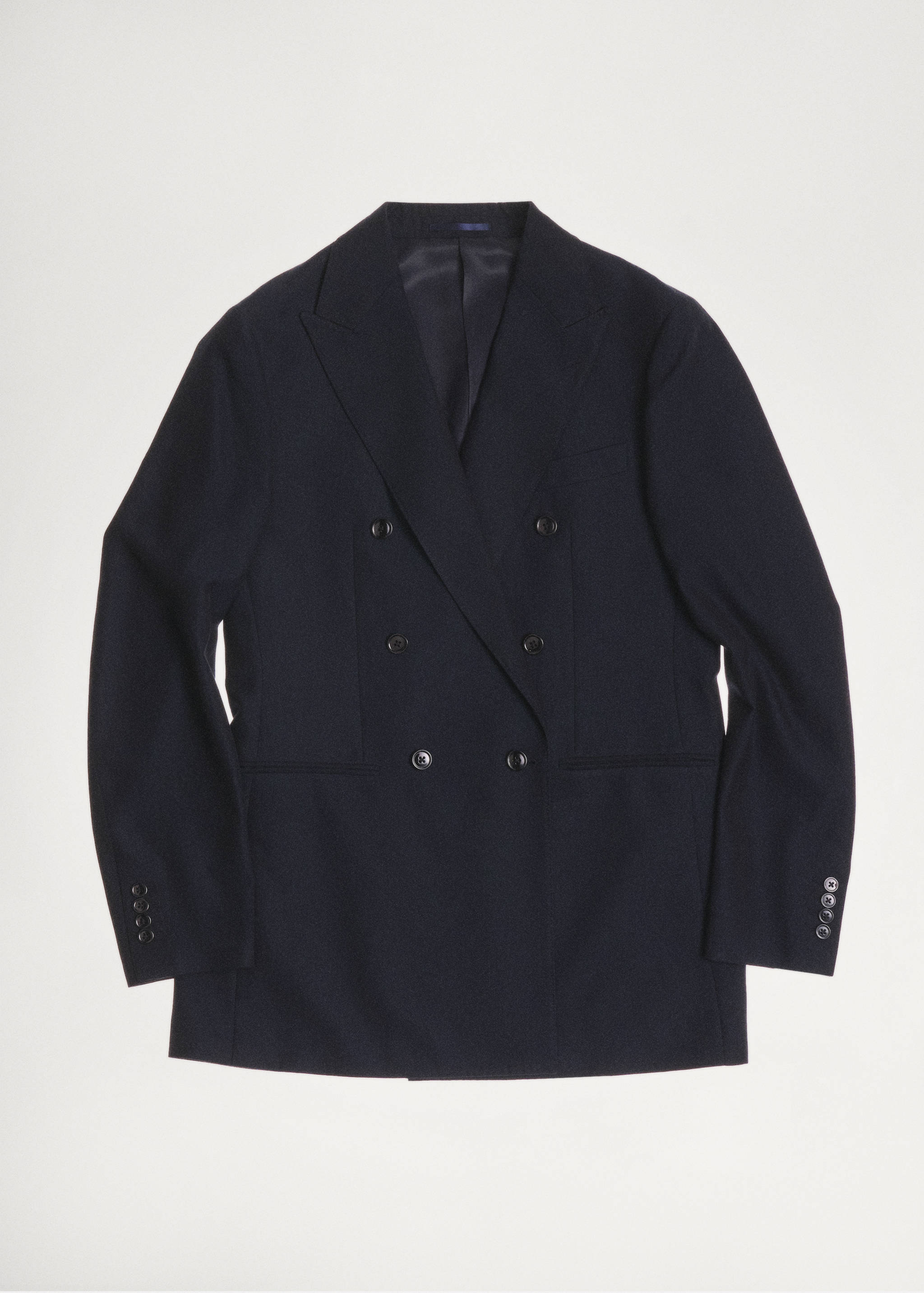 Σακάκι κοστουμιού slim fit κρουαζέ - Λεπτομέρεια του προϊόντος 5