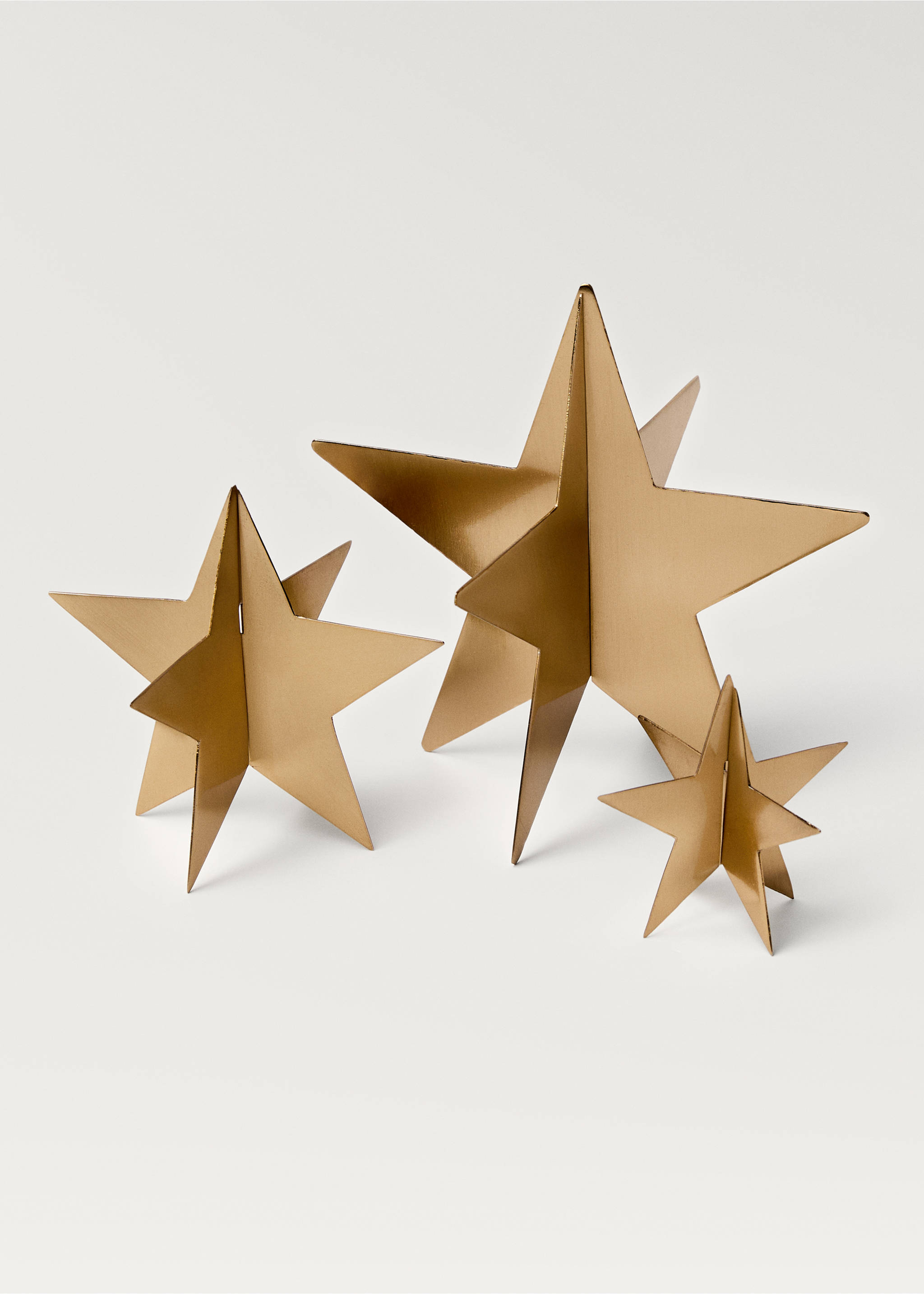 Star decoration - Details of the article 2, Gold. Ref: 77029232-00.