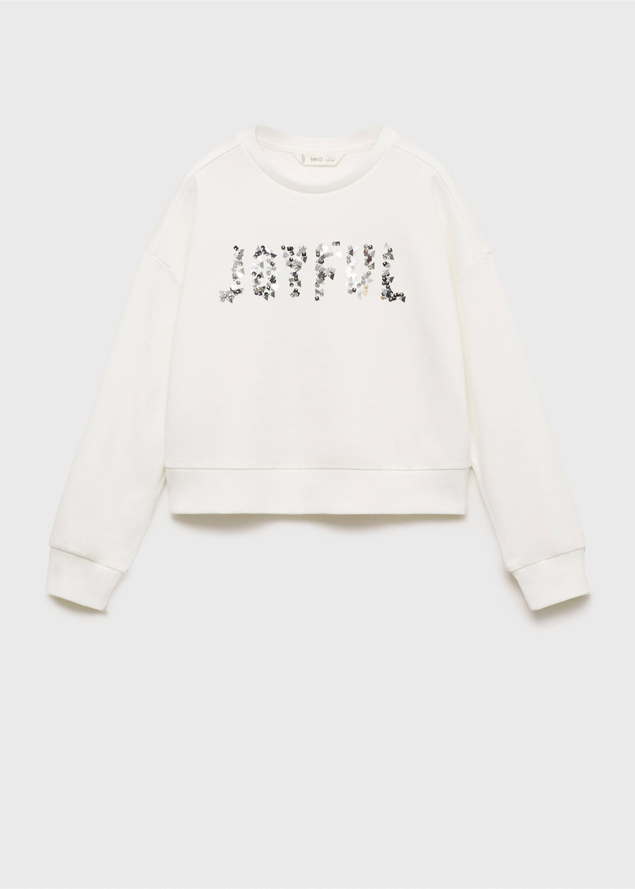 Sequin sweatshirt - Article without model, Off White. Ref: 77029234-00.