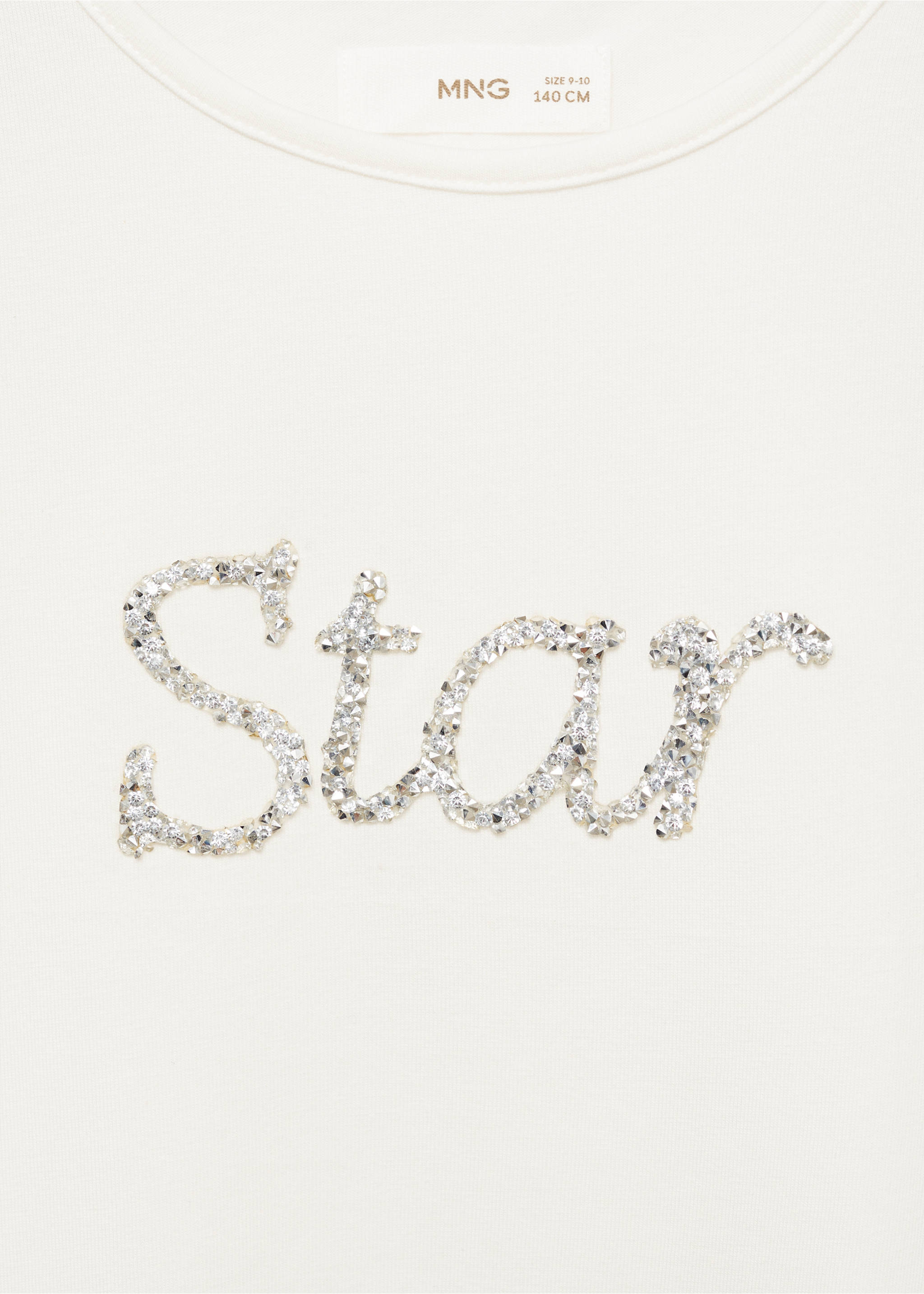 Sequin T-shirt - Details of the article 0, Off White. Ref: 77029236-00.