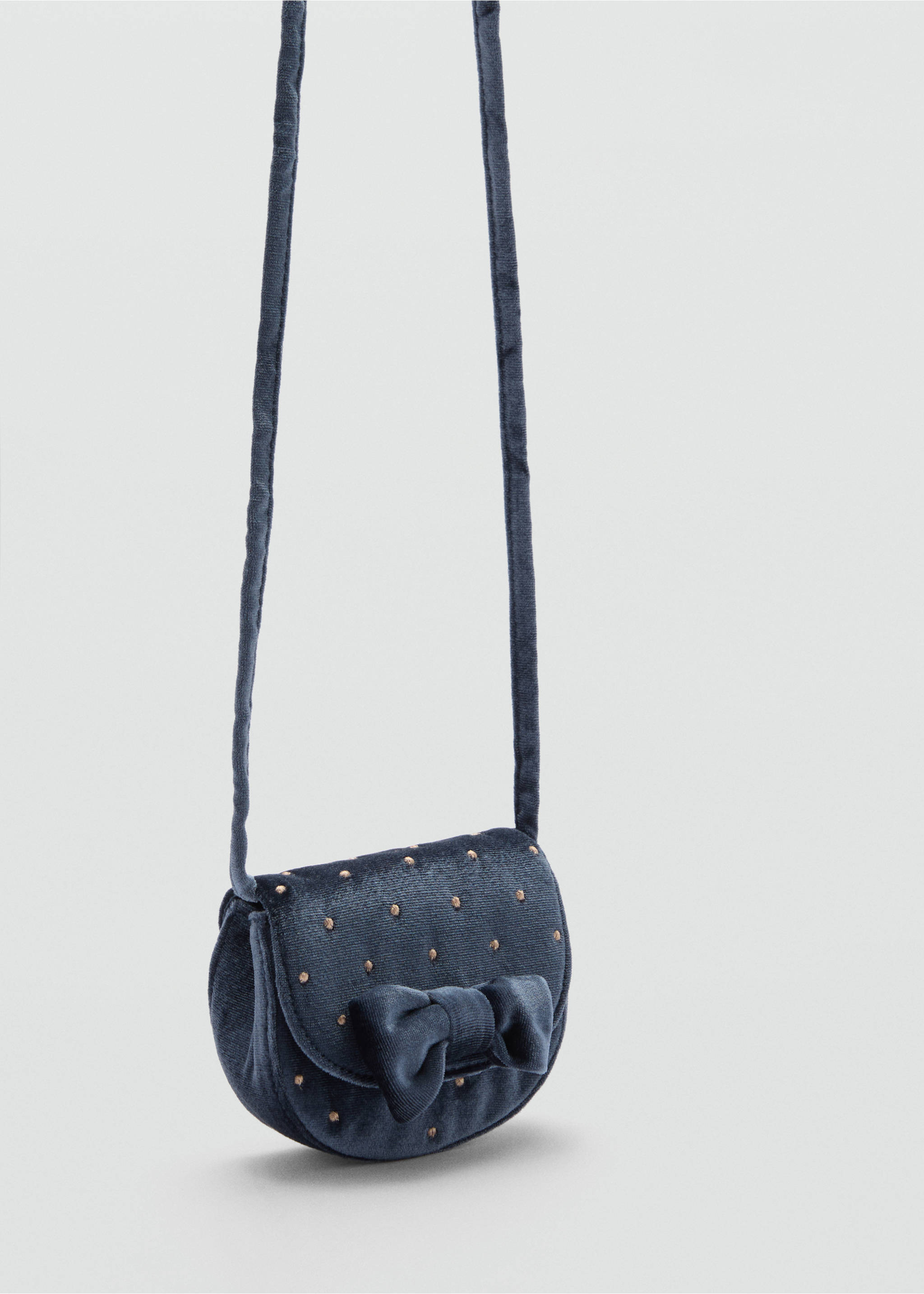 Bag with bow detail - Medium plane, Blue. Ref: 77029240-00.