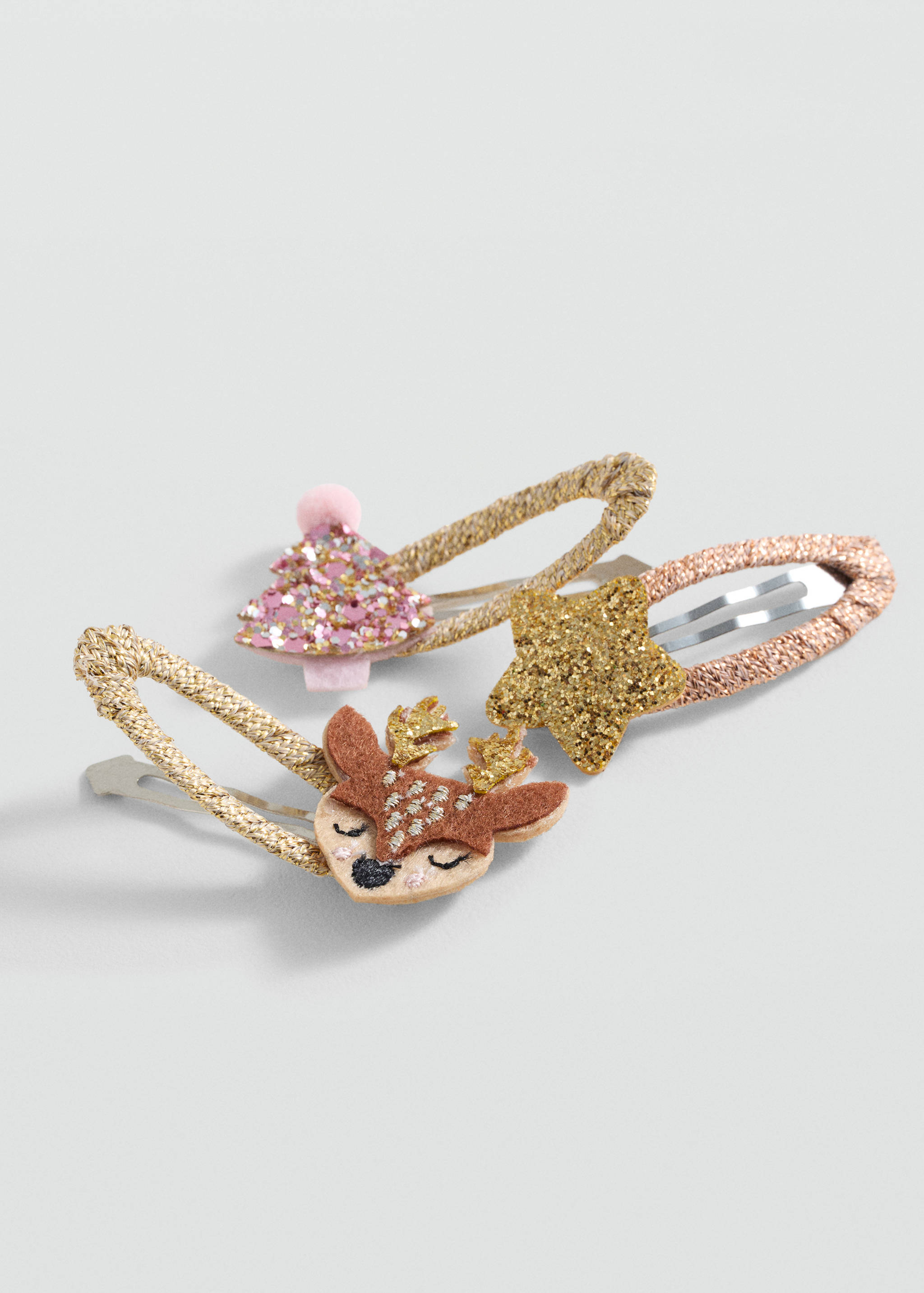 Pack Weihnachts-Haarclips - Mittlere Ansicht