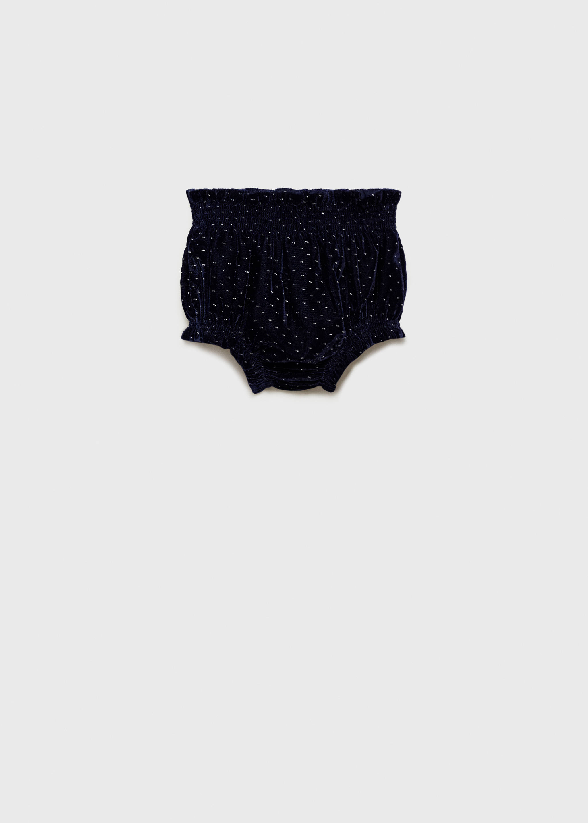 Samt-Shorts mit Tupfen - Artikel ohne Model