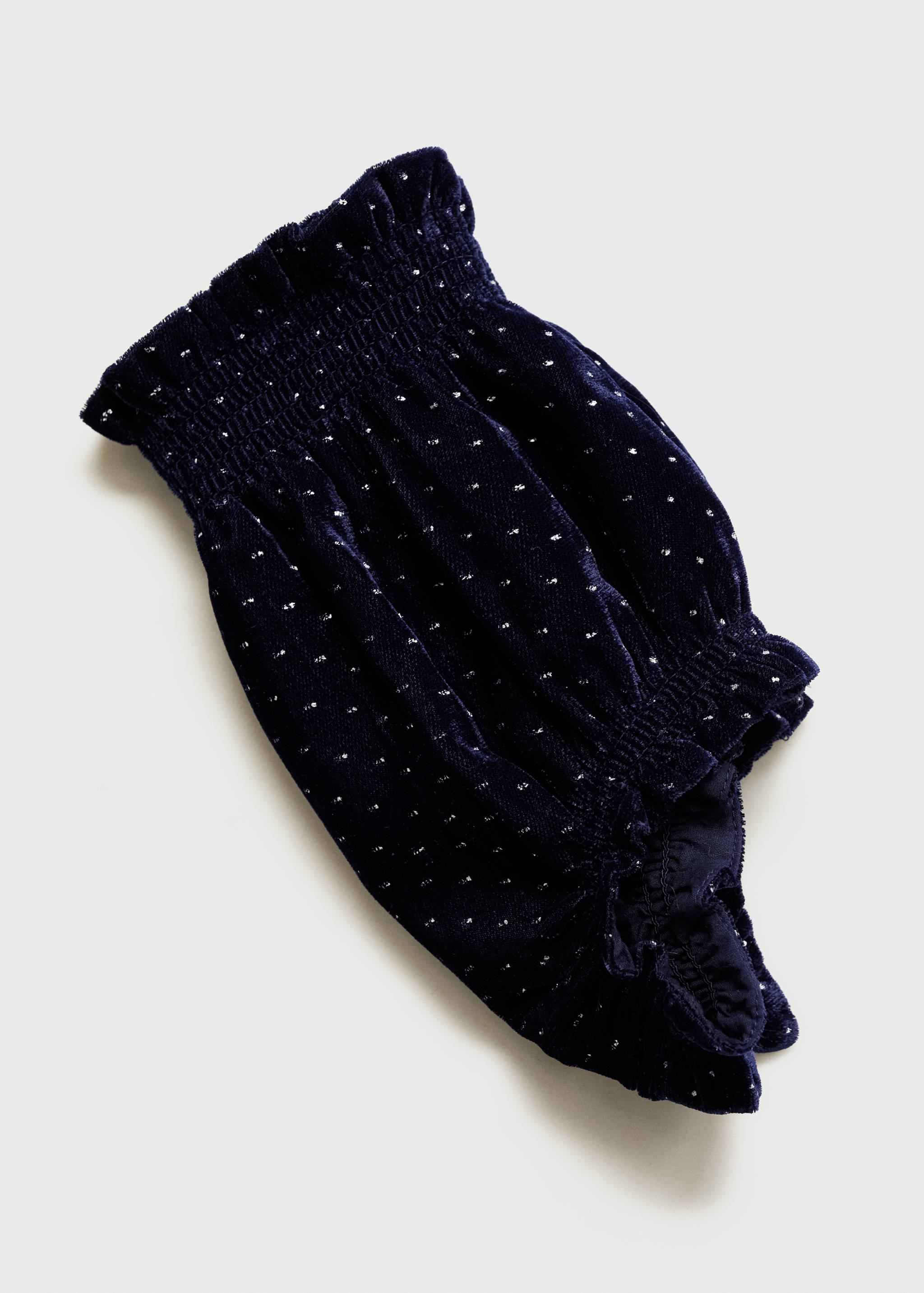 Samt-Shorts mit Tupfen - Detail des Artikels 0