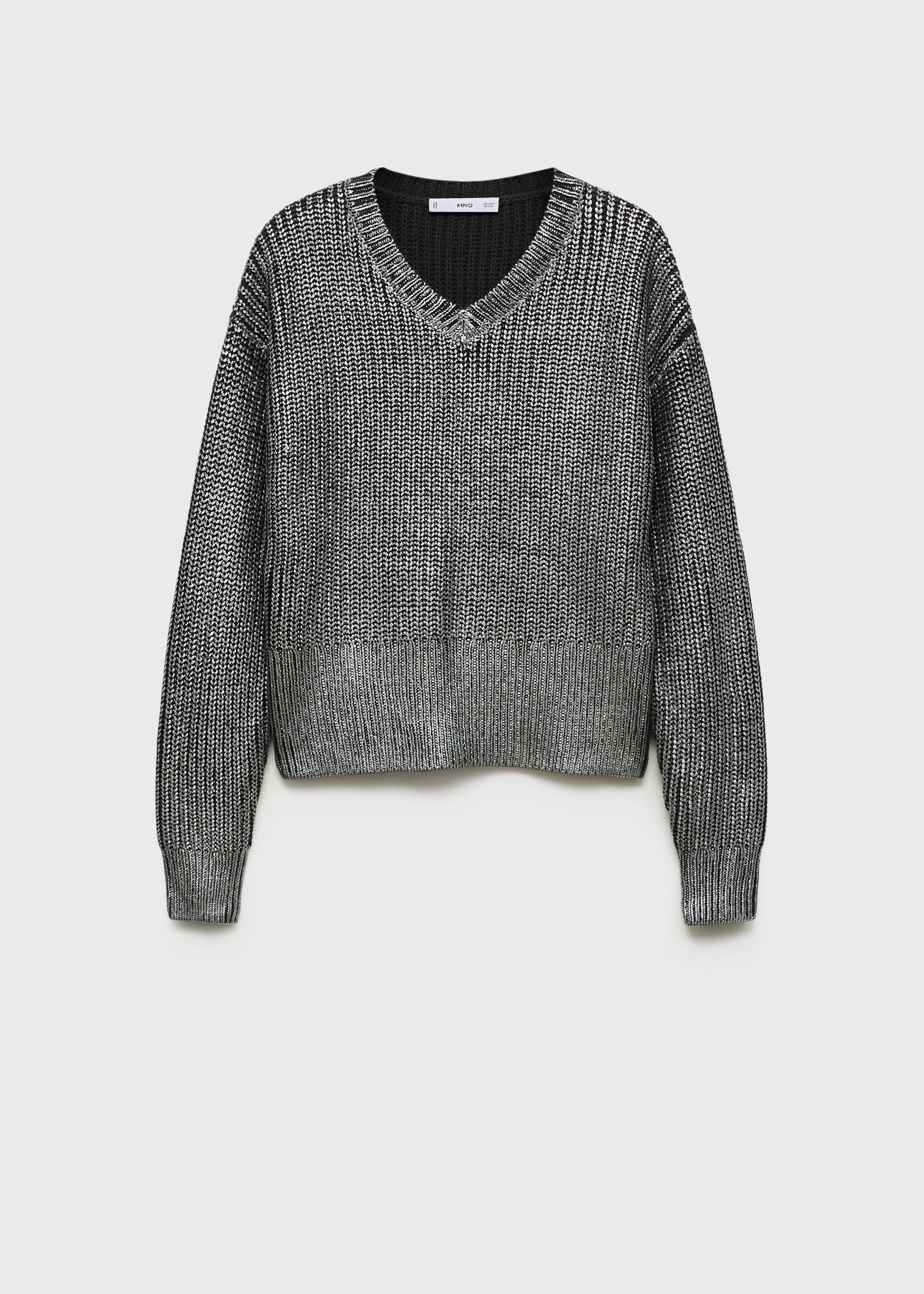 V-neck foil sweater - Article without model