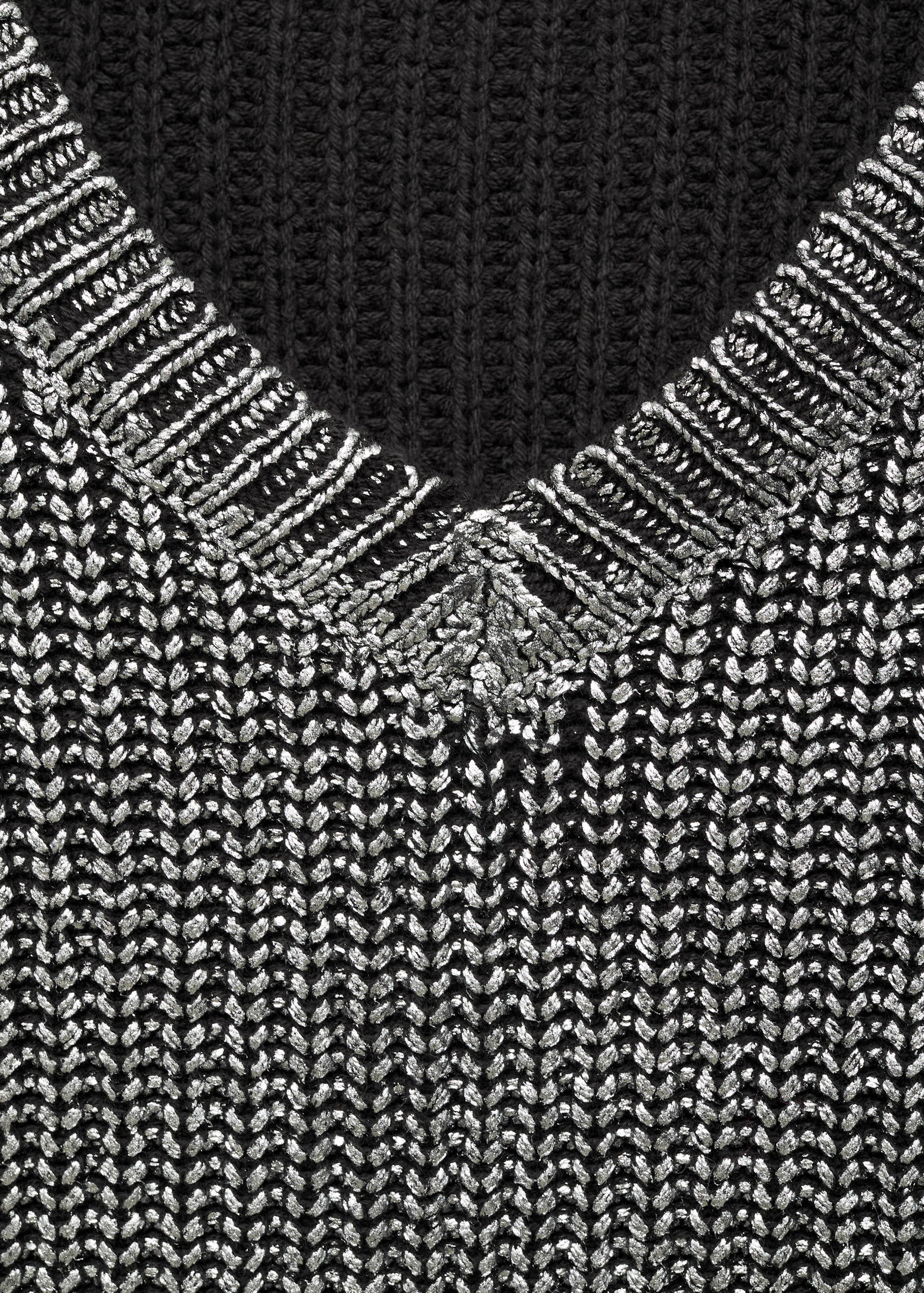 V-neck foil sweater - Details of the article 8