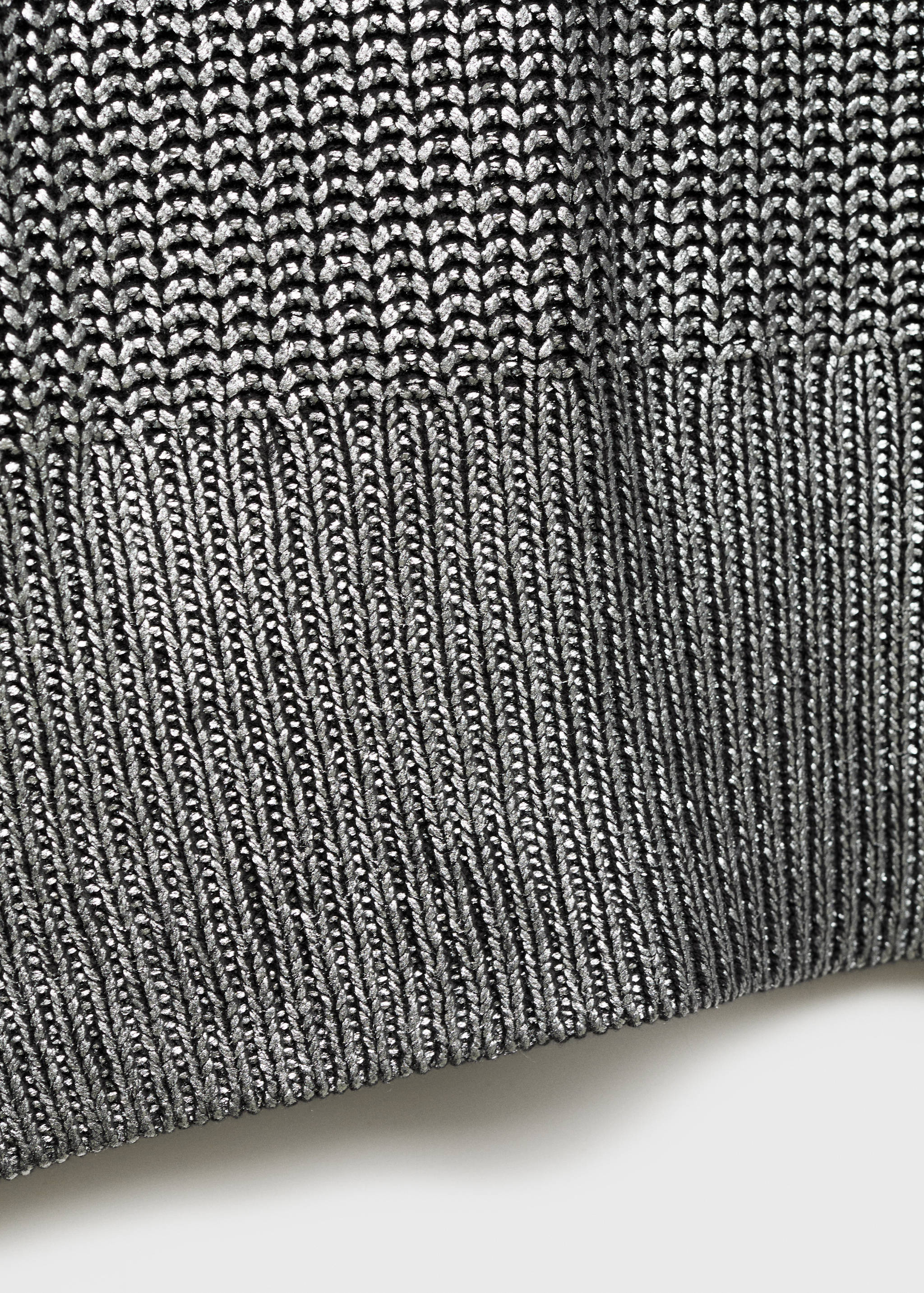 V-neck foil sweater - Details of the article 0