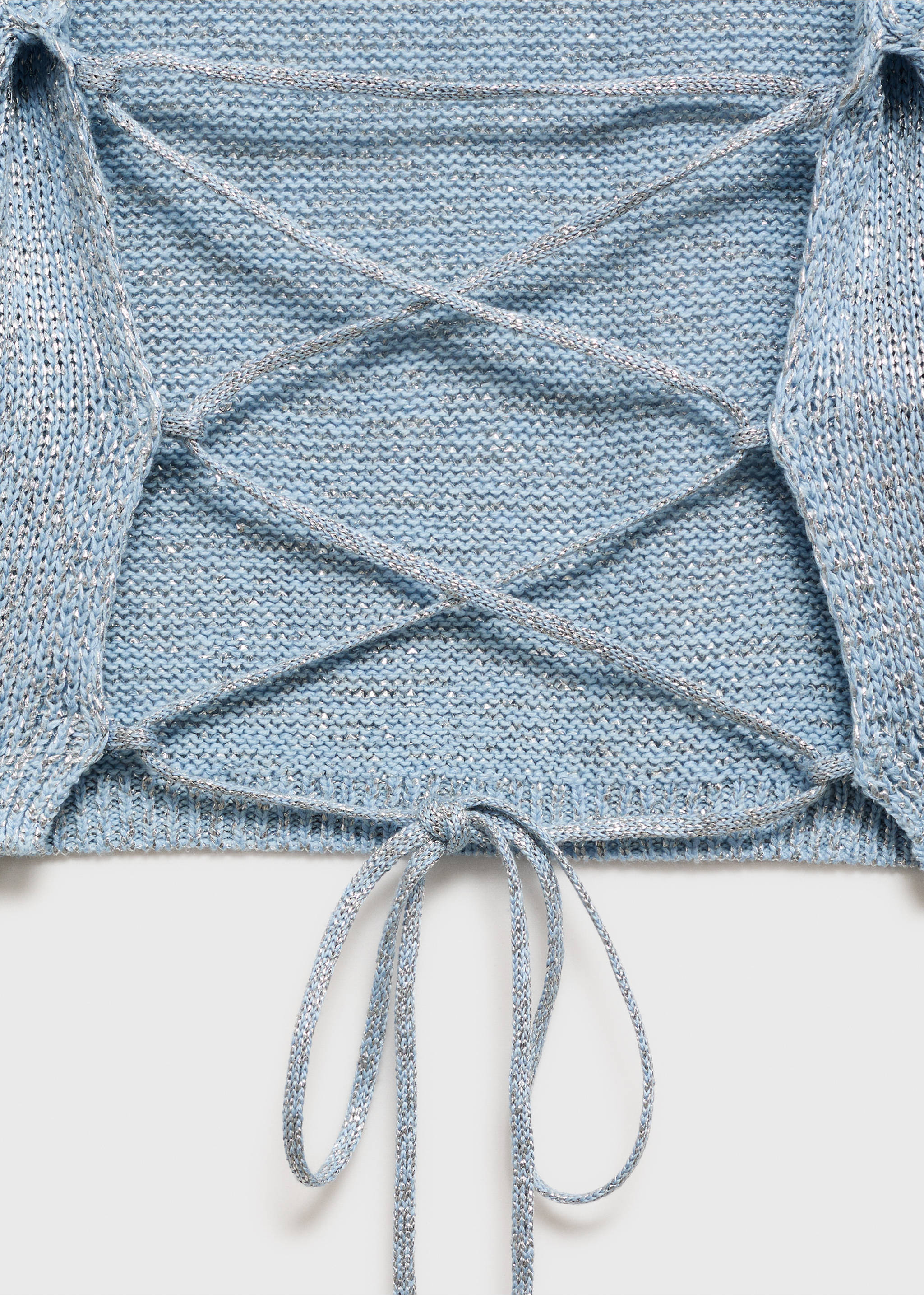 Rückenfreies Lurex-Pullover - Detail des Artikels 0, Blau. Ref: 77029409-00.