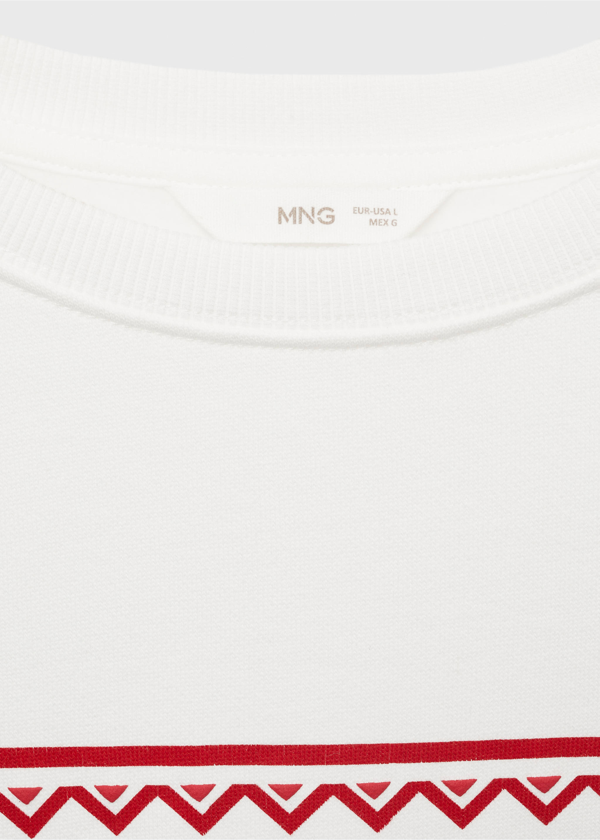 Sweat-shirt imprimé Noël - Détail de l'article 0, Blanc cassé. Ref: 77029805-00.