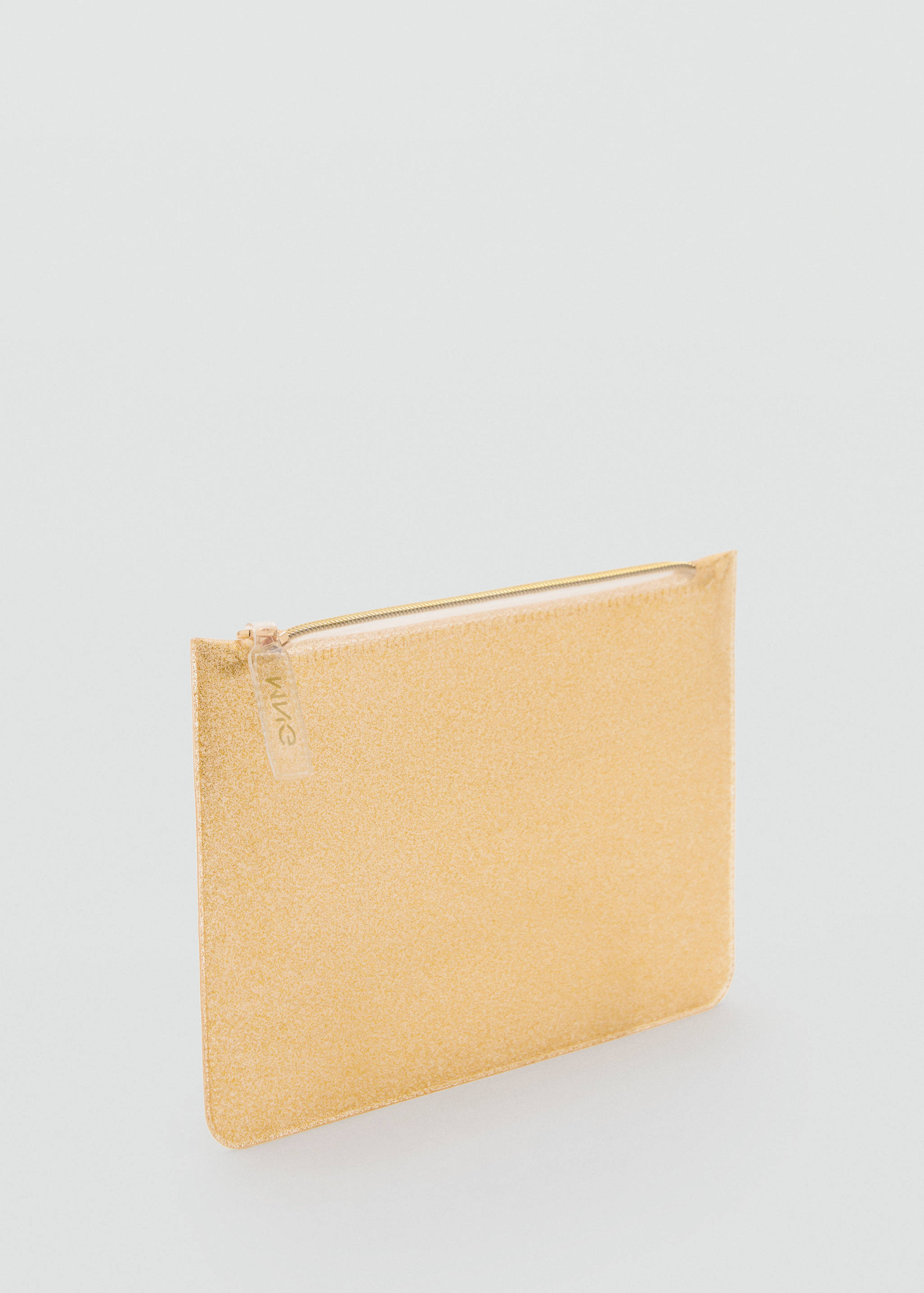 Glossy zip-up toiletry bag - Medium plane