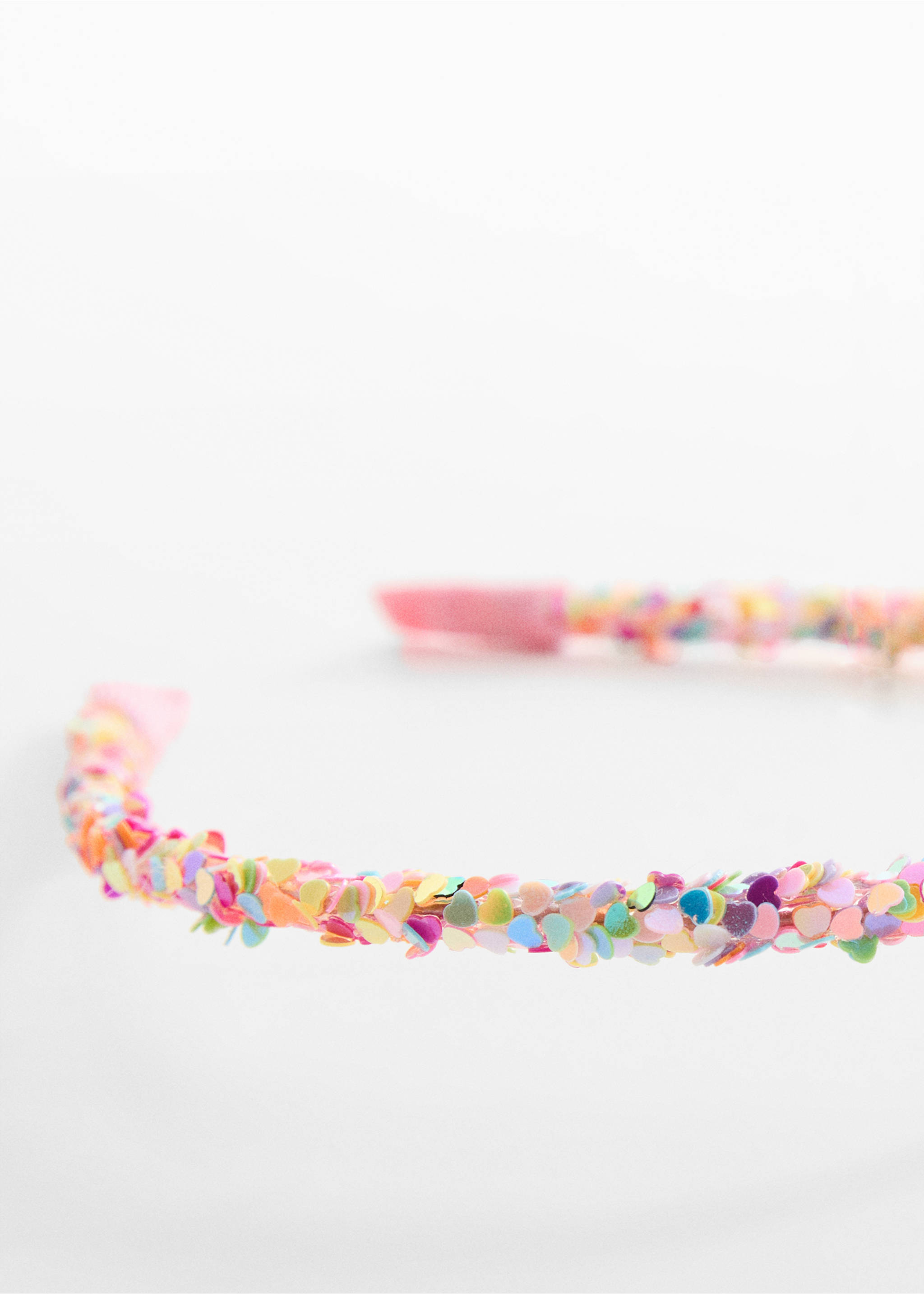Beaded detail headband - Medium plane, Pink. Ref: 77030326-00.