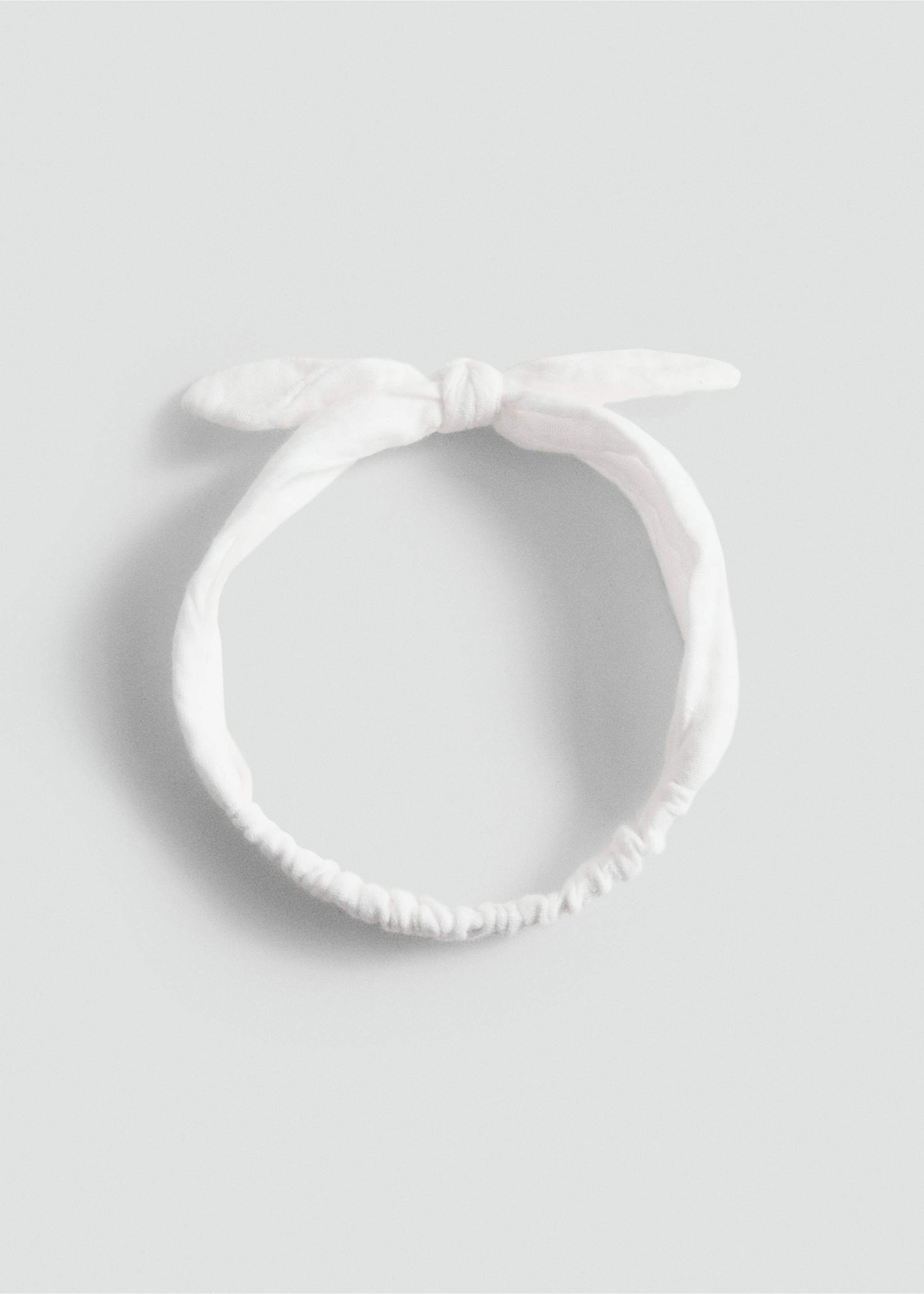 Bow hairband - Article without model, White. Ref: 77030328-00.