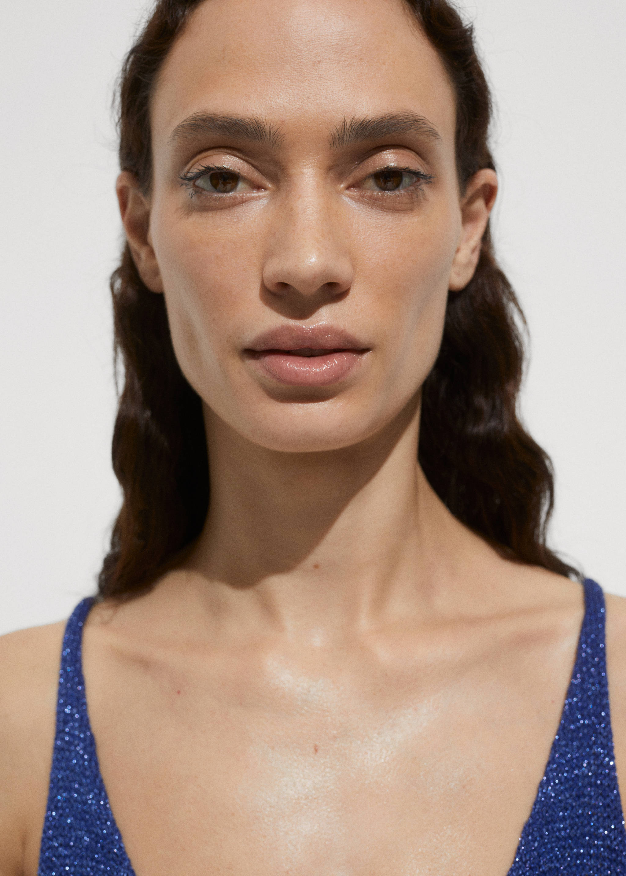 Lurex knitted dress - Details of the article 1