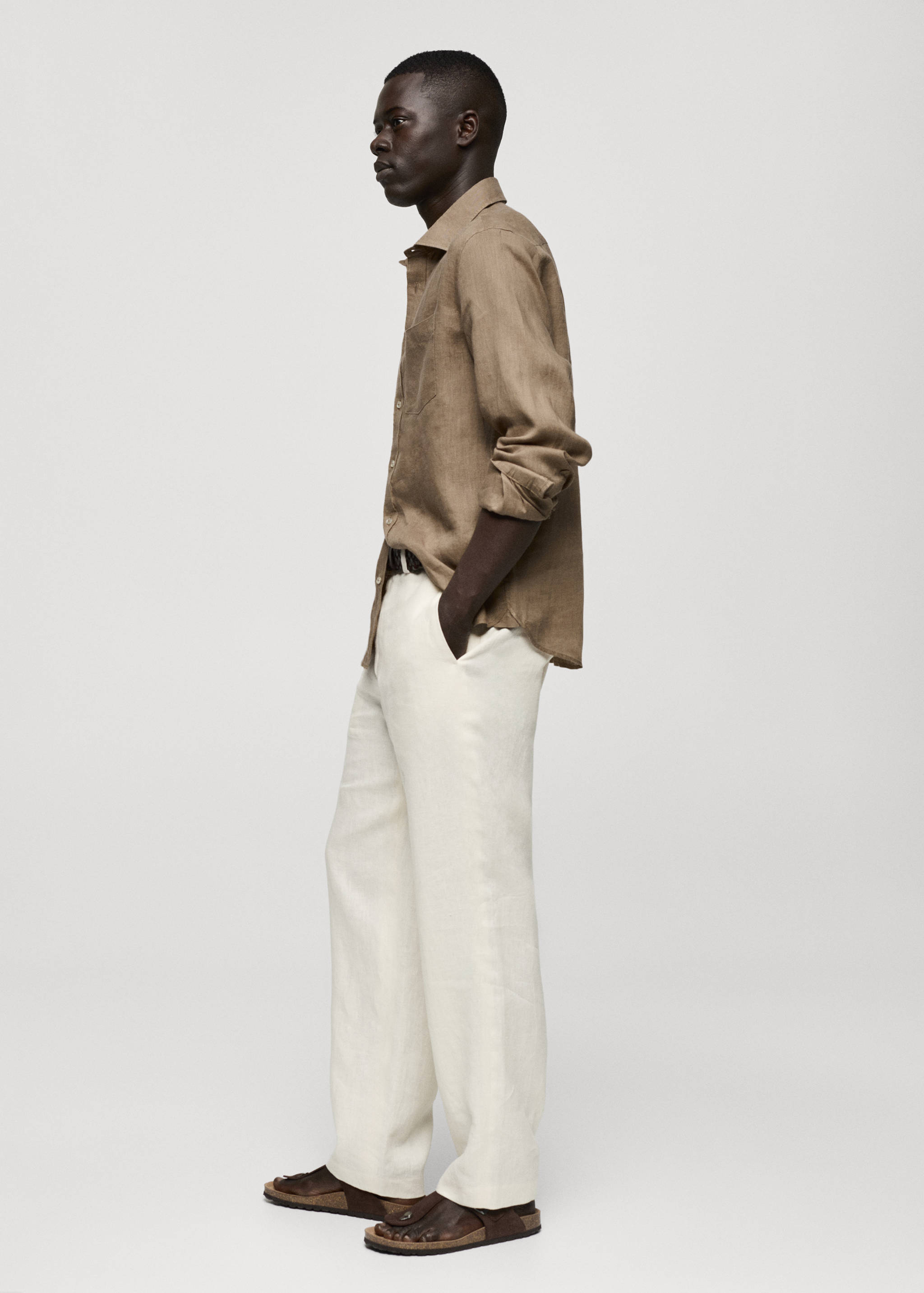 Camisa classic fit 100% lino - Detalle del artículo 2