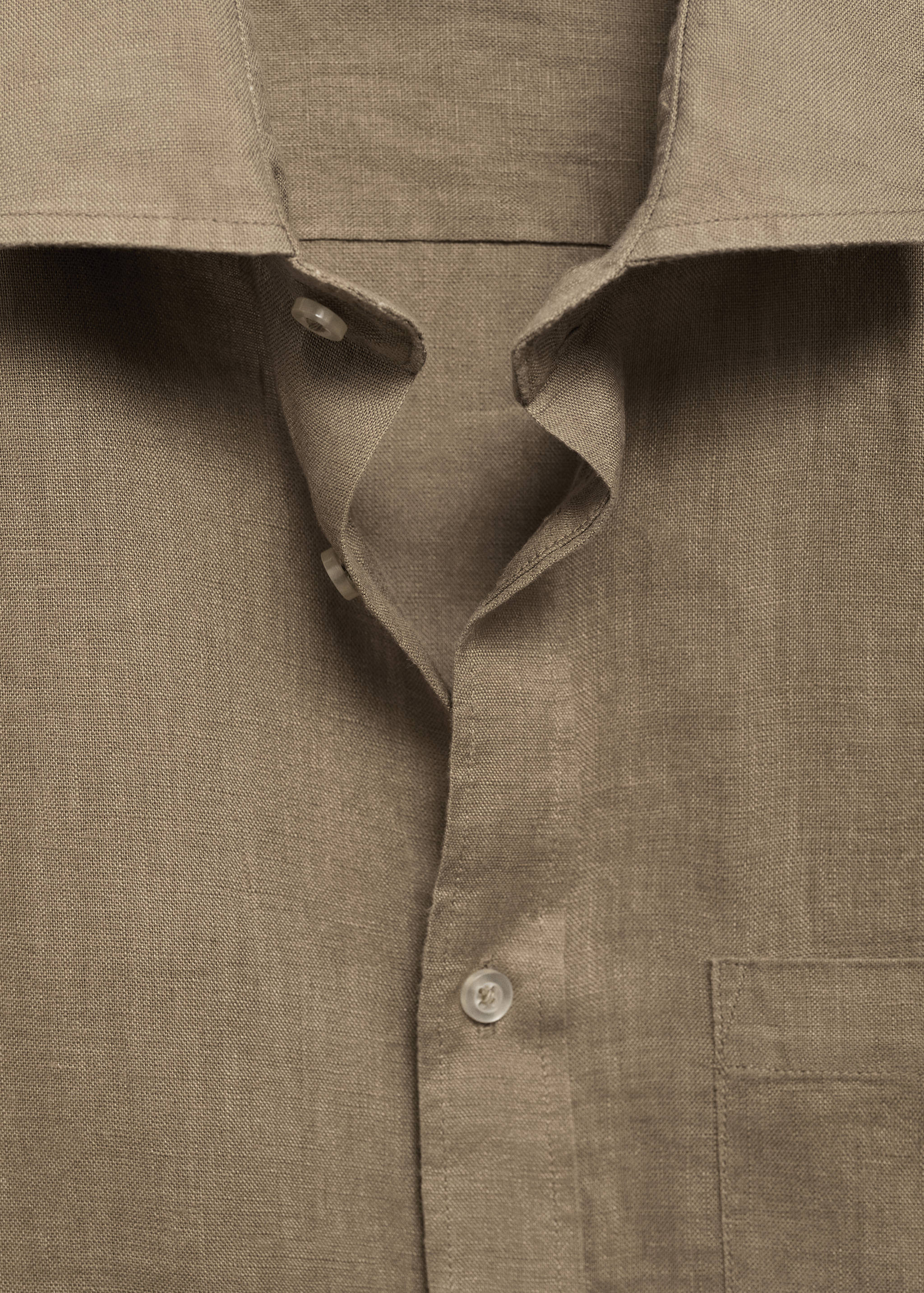 Camisa classic fit 100% lino - Detalle del artículo 8