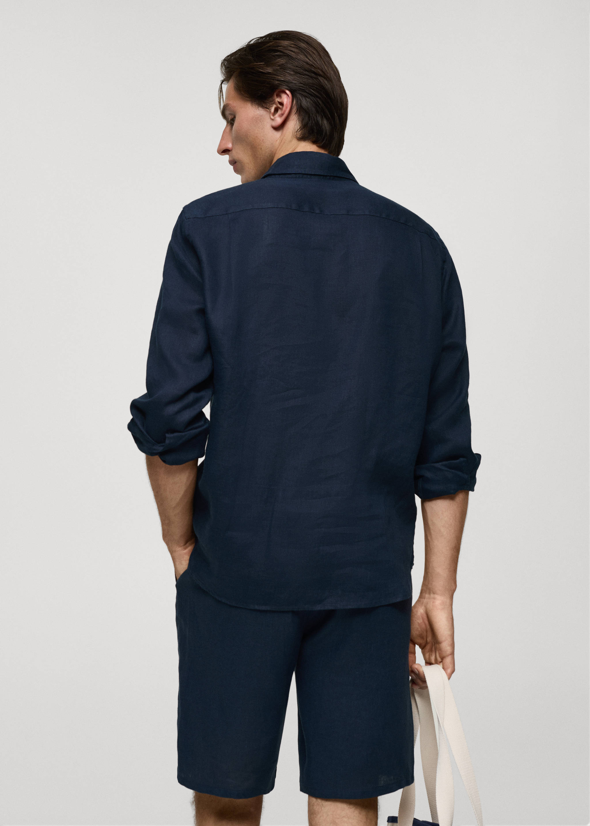 Chemise classic-fit 100 % lin - Verso de l’article