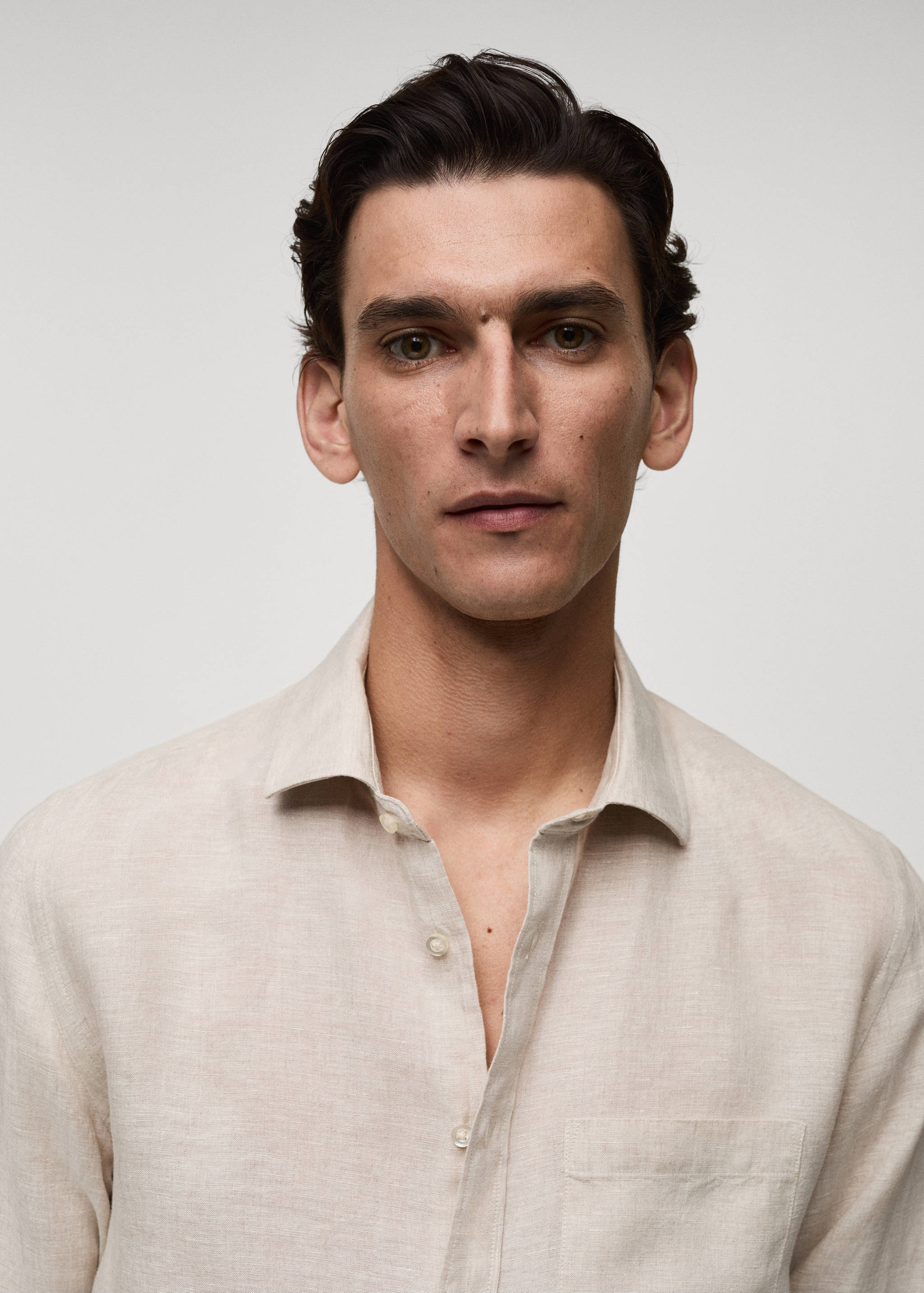 Camisa classic fit 100% lino - Detalle del artículo 1