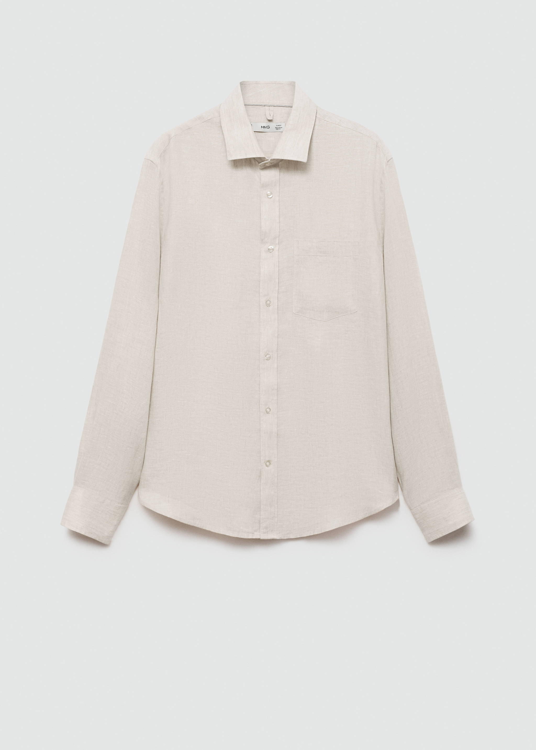 Chemise classic-fit 100 % lin - Article sans modèle