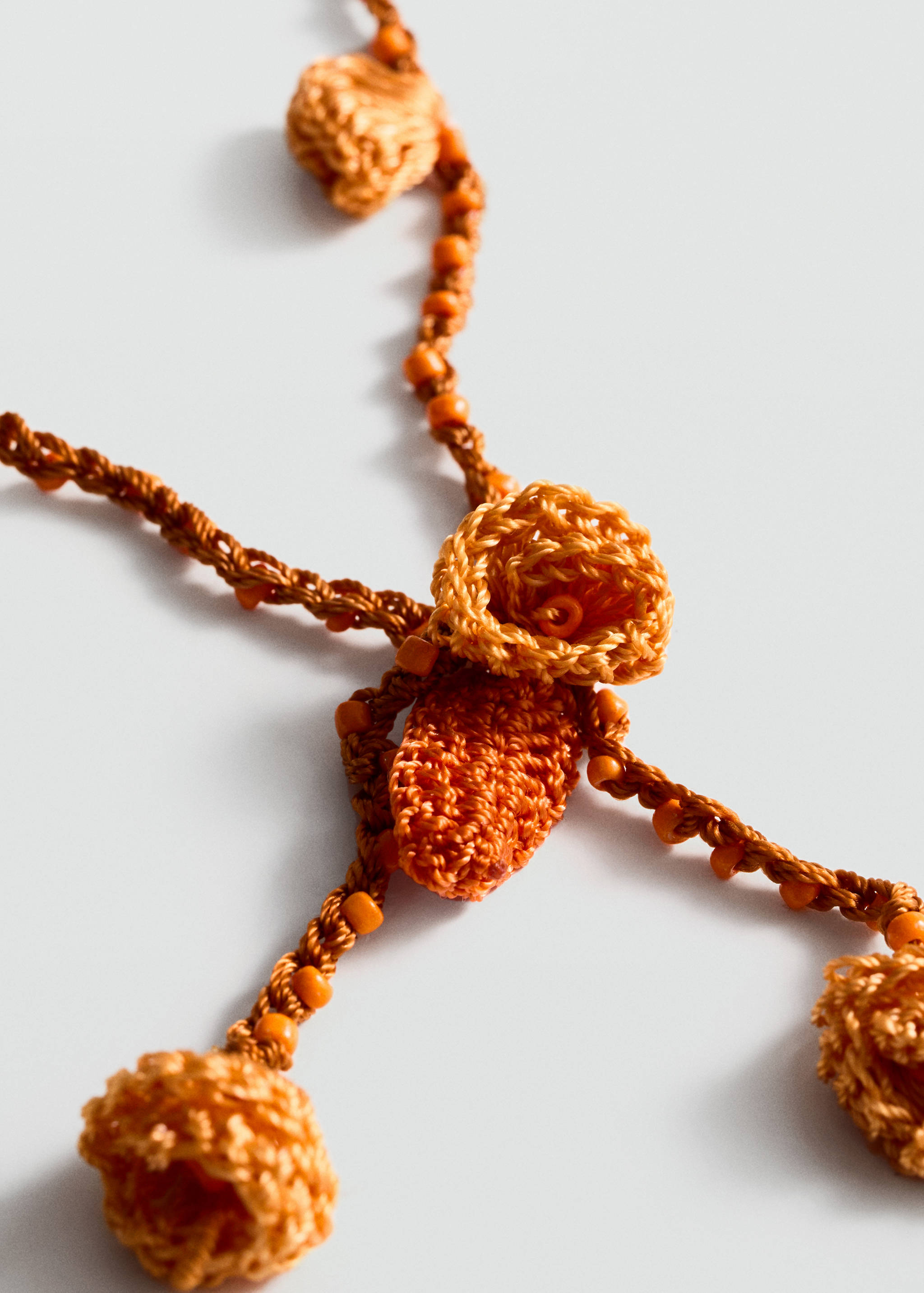 Collier perles crochet - Plan moyen