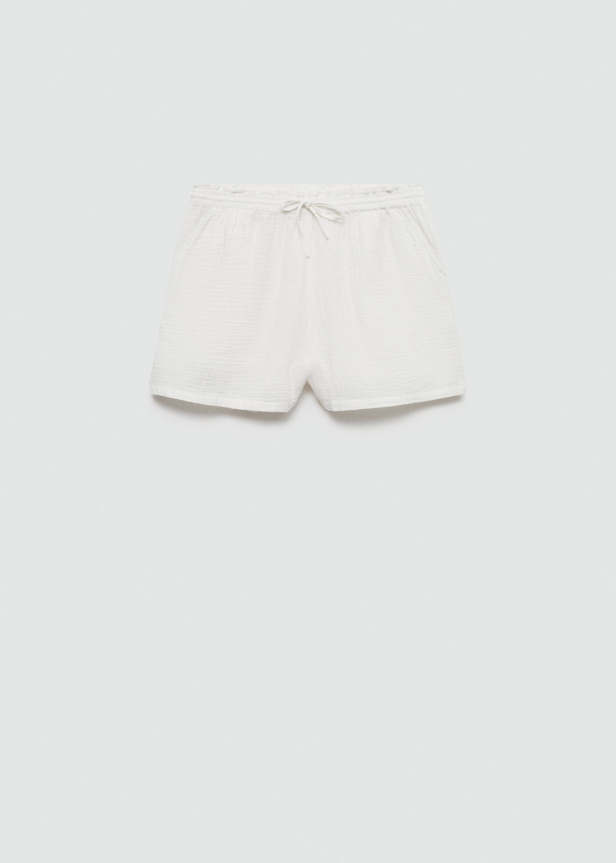 Cotton shorts with elastic waist - Article without model