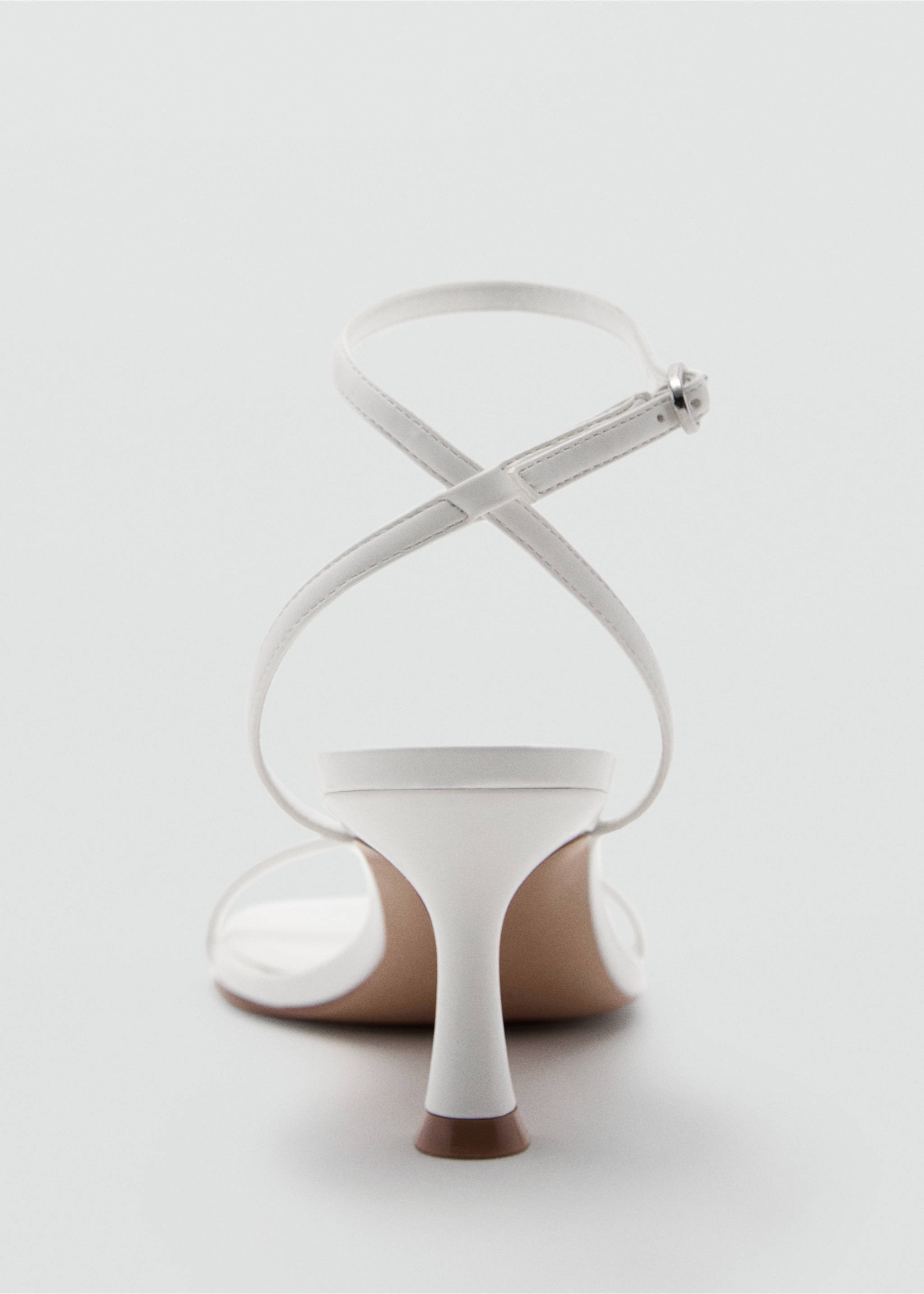 Buckle strap sandals - Details of the article 1, White. Ref: 77030364-00.