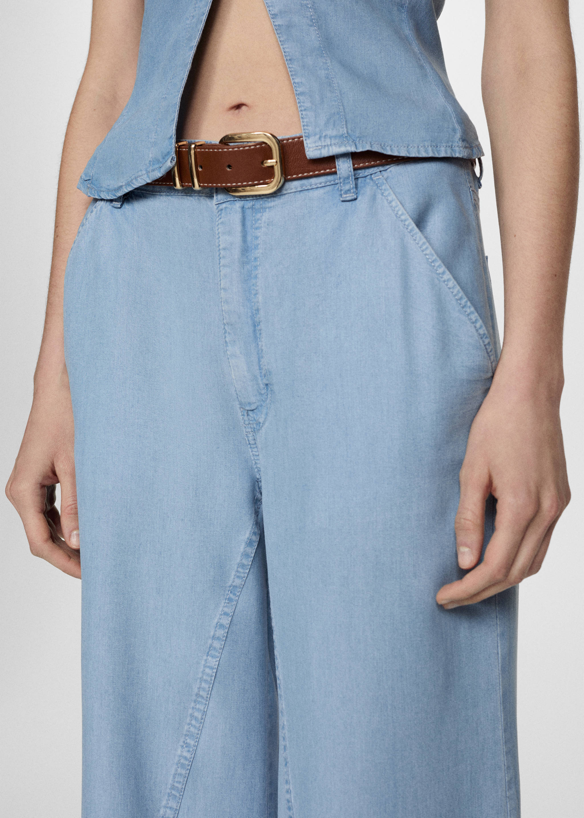 Camisa abertura lyocell - Detalle del artículo 6