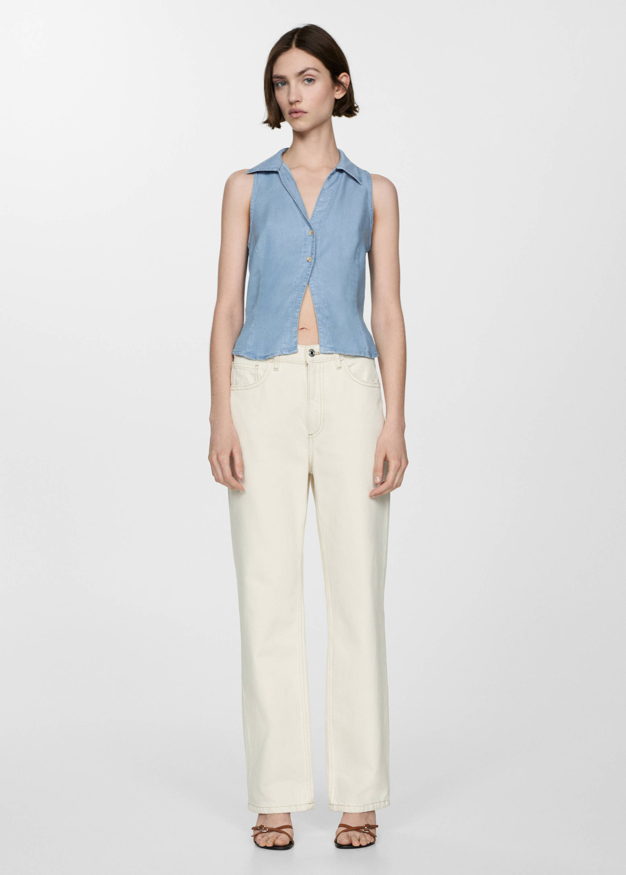 Camisa abertura lyocell - Detalle del artículo 2