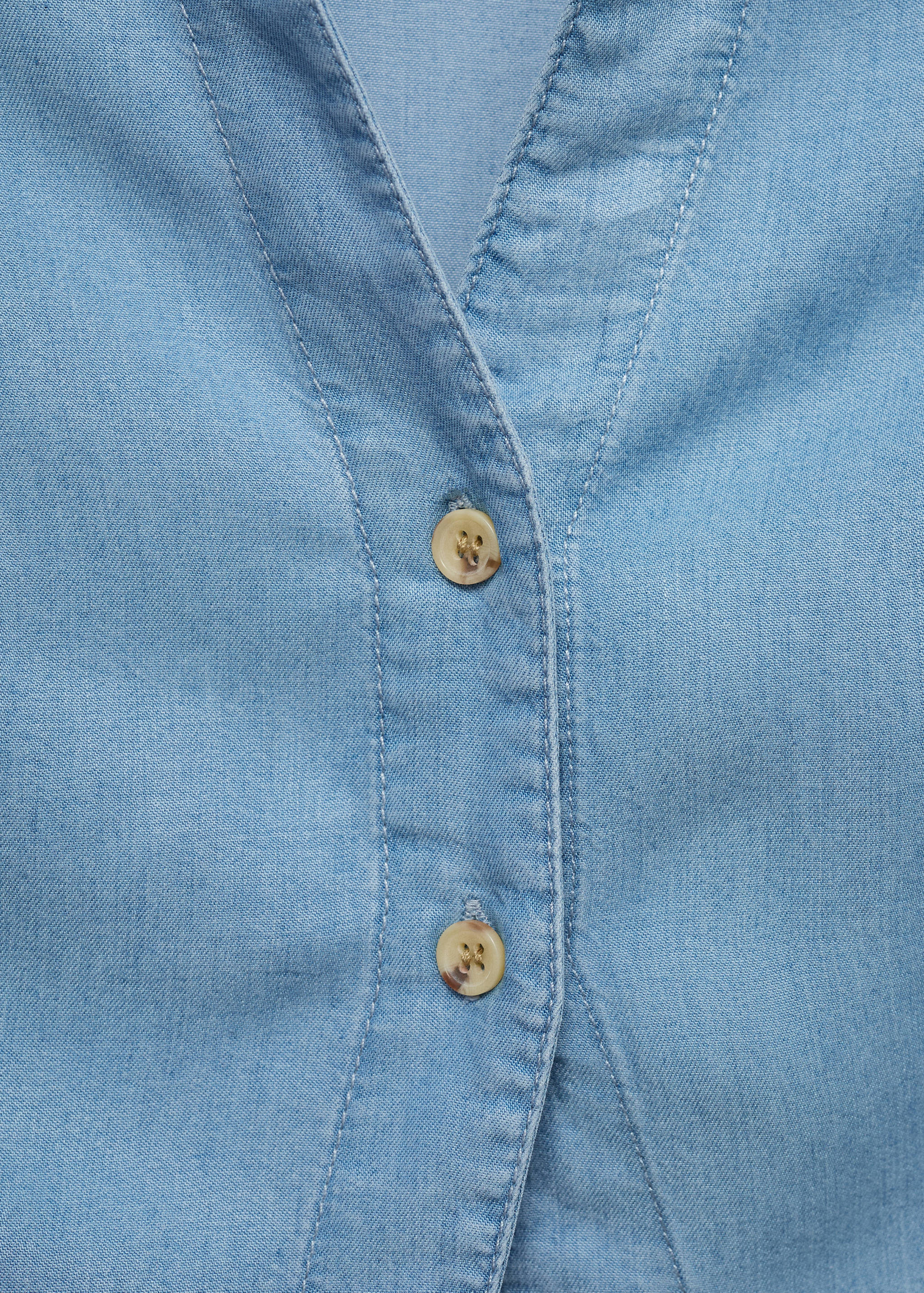 Camisa abertura lyocell - Detalle del artículo 0