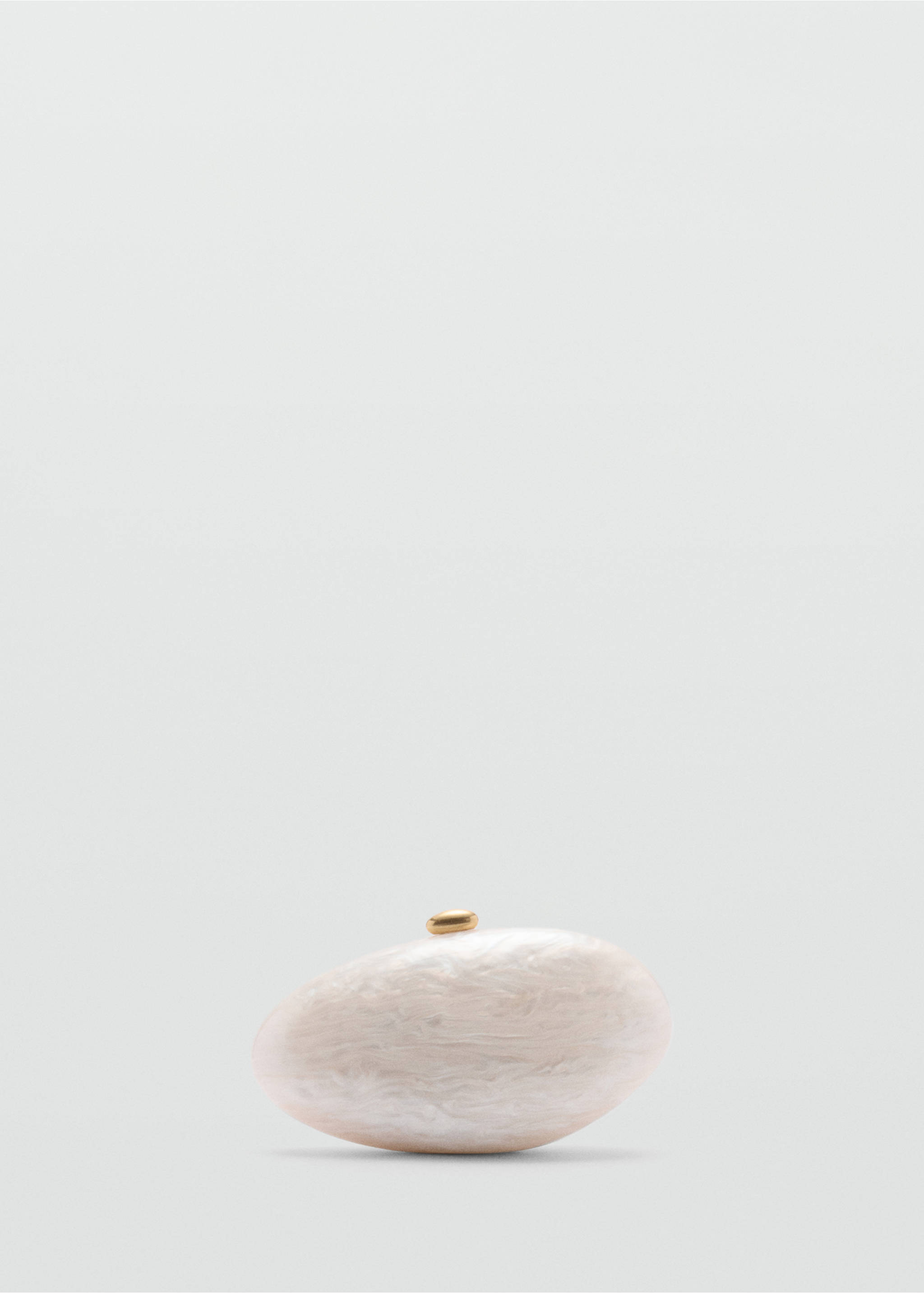 Pochette à effet perlé - Article sans modèle, Ivoire. Ref: 77030373-00.