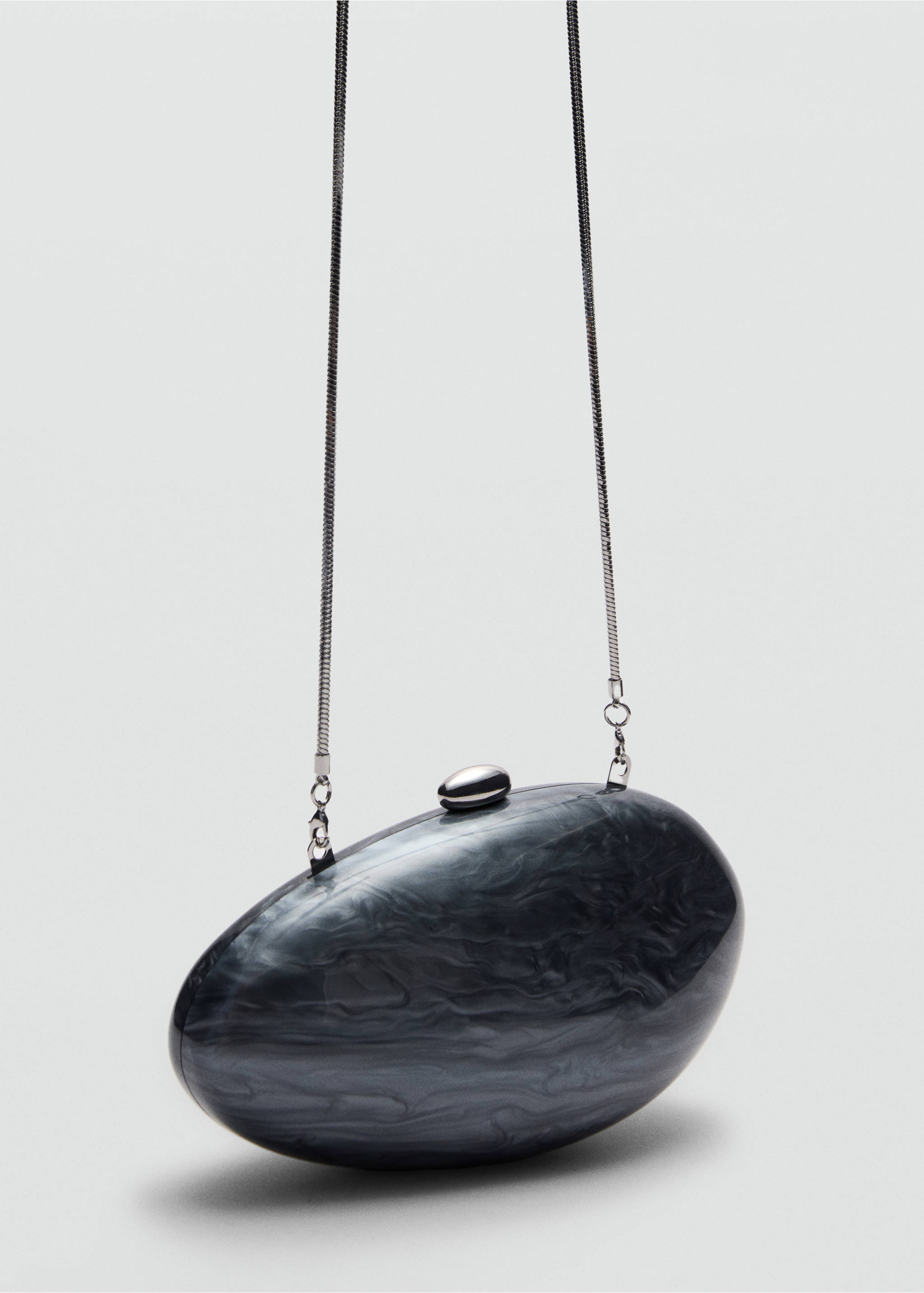 Bossa clutch efecte perlat - Pla mig, Blau petroli. Ref: 77030373-00.