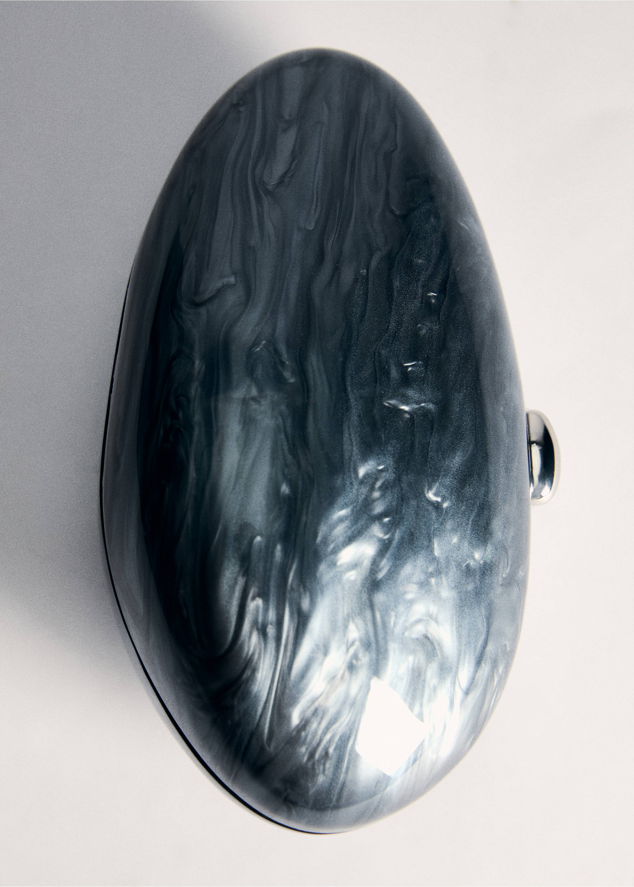 Bossa clutch efecte perlat - Detall de l'article 5, Blau petroli. Ref: 77030373-00.