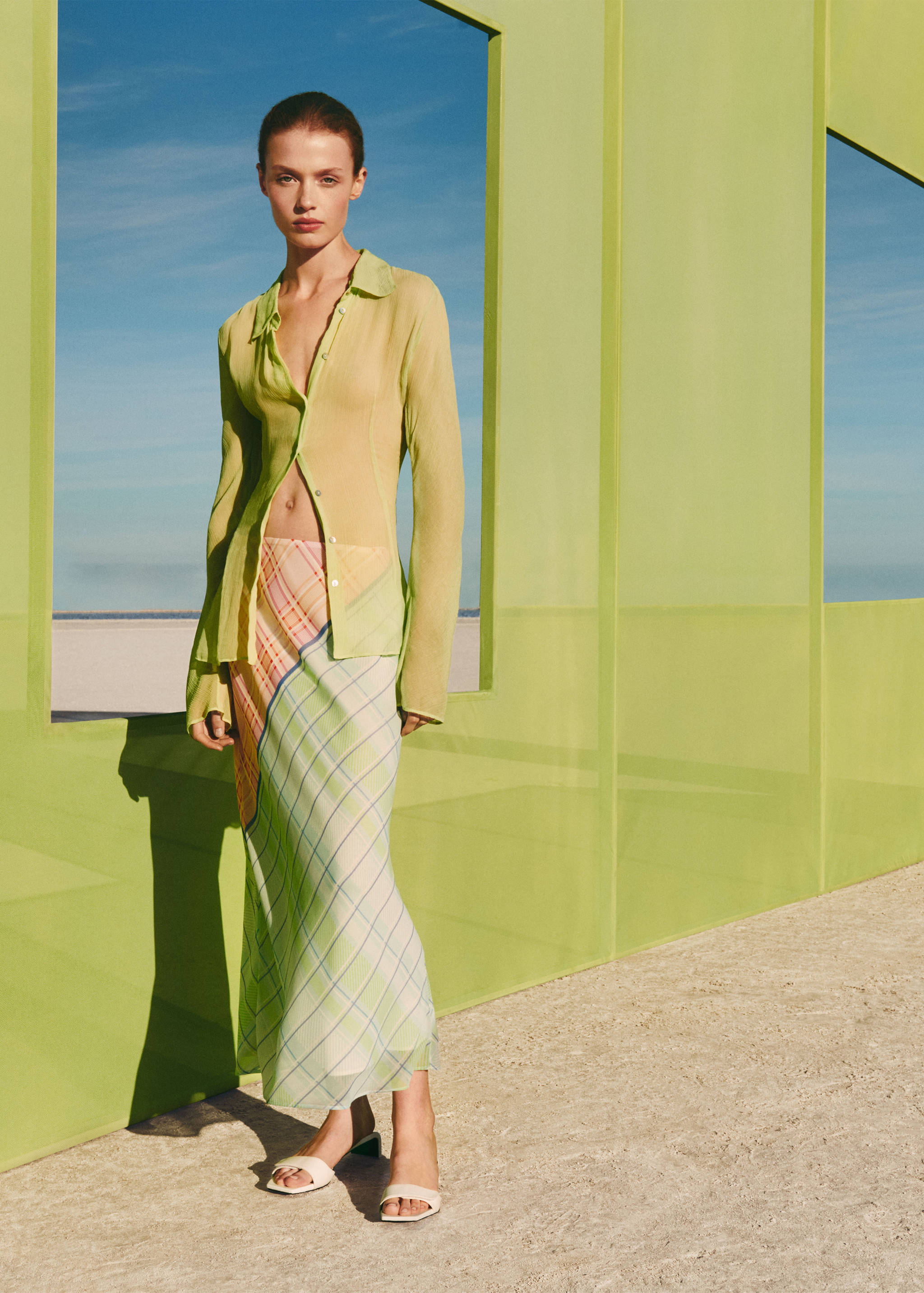 Printed long skirt - Details of the article 6