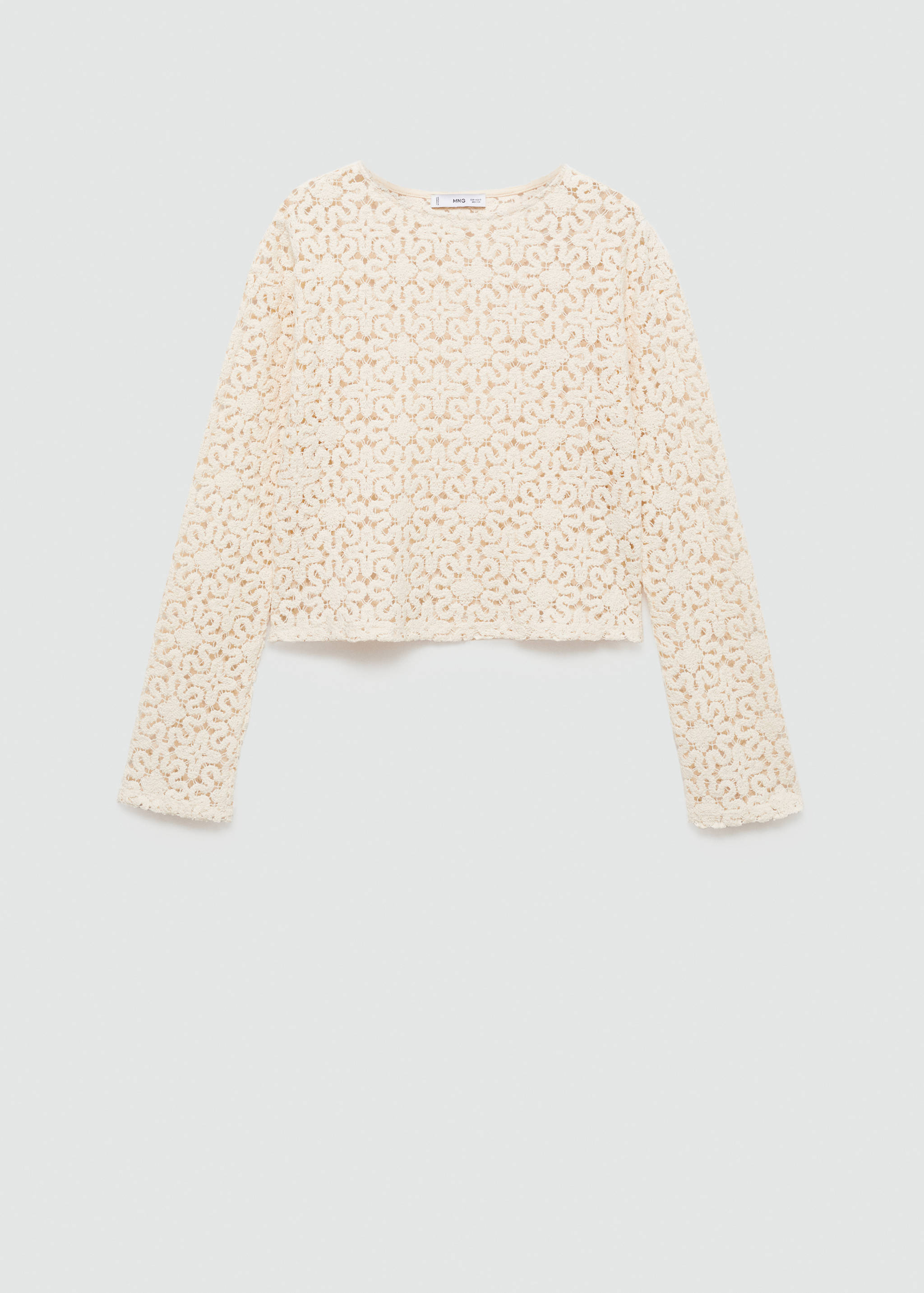 Camisola de croché às flores - Artigo sem modelo