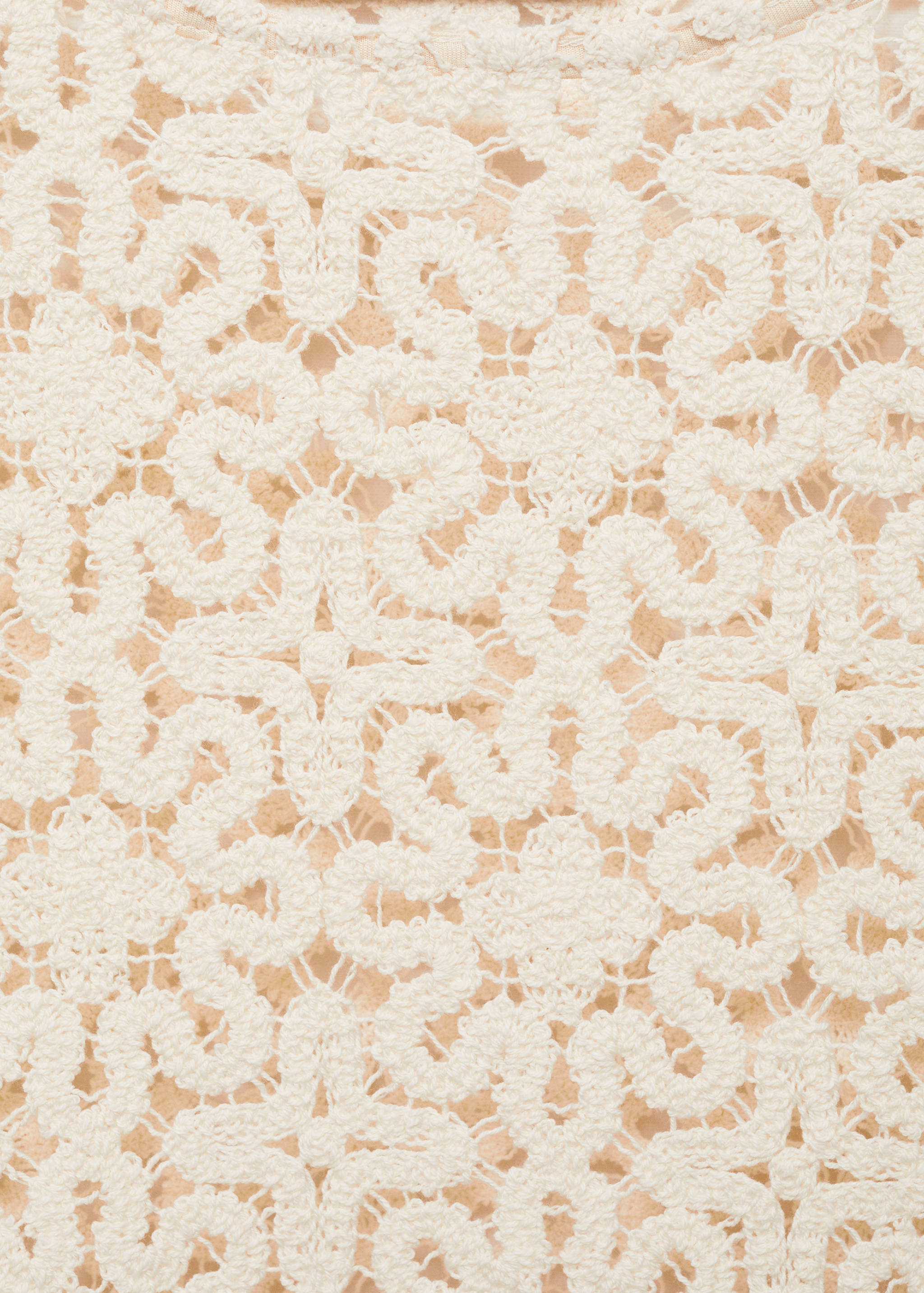 Camisola de croché às flores - Pormenor do artigo 8