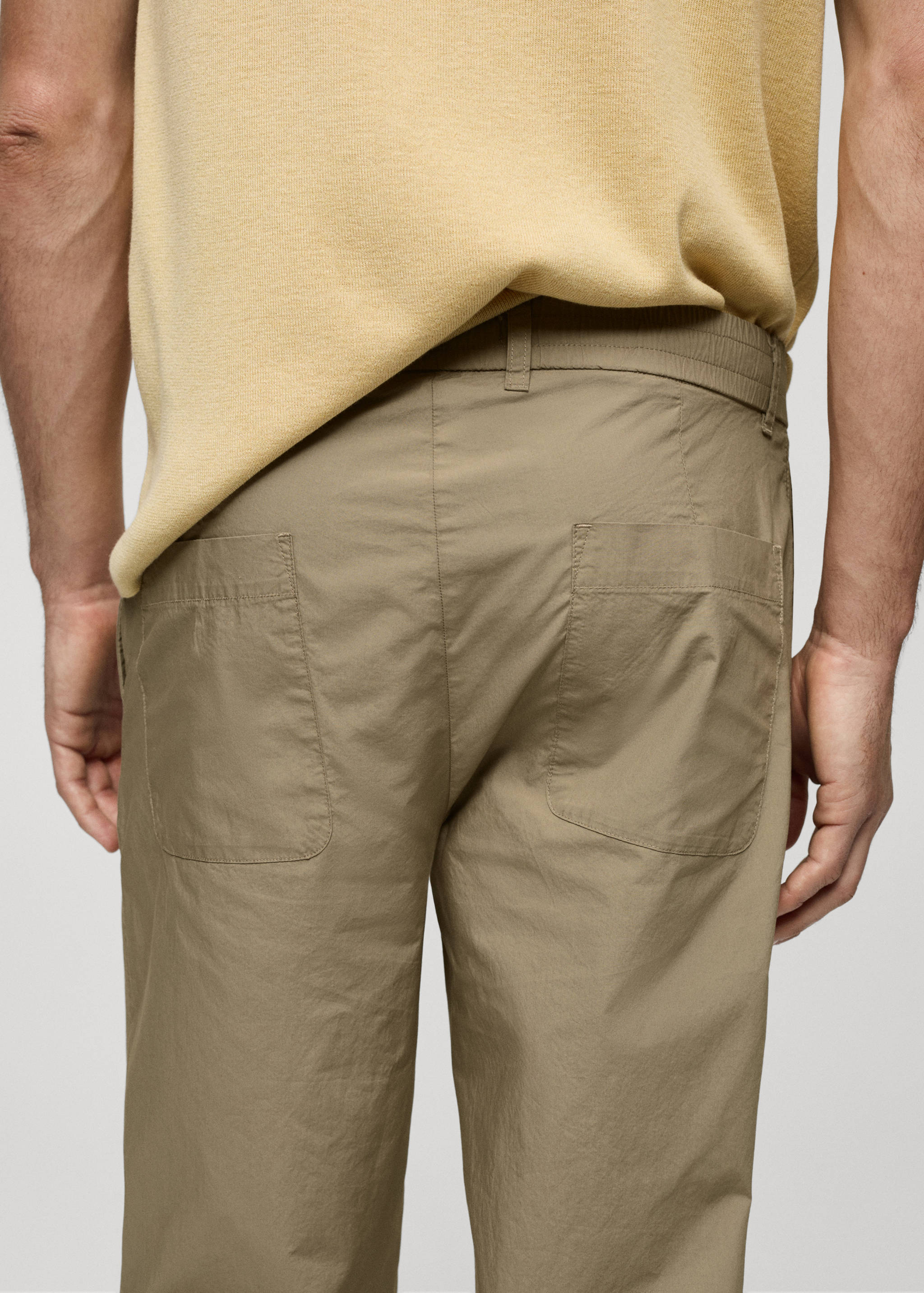 Drawstring cotton pants - Details of the article 6