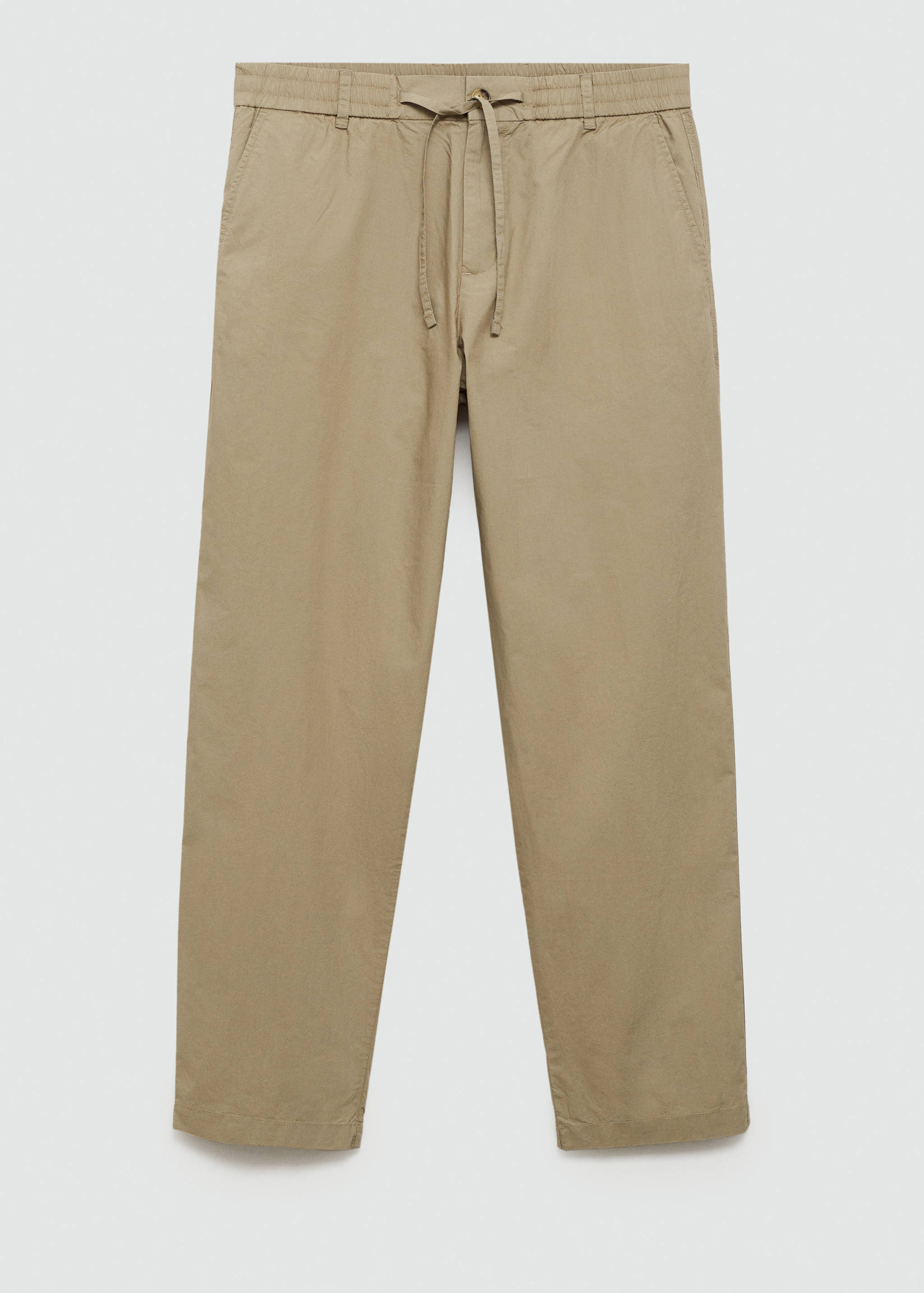 Drawstring cotton pants - Article without model