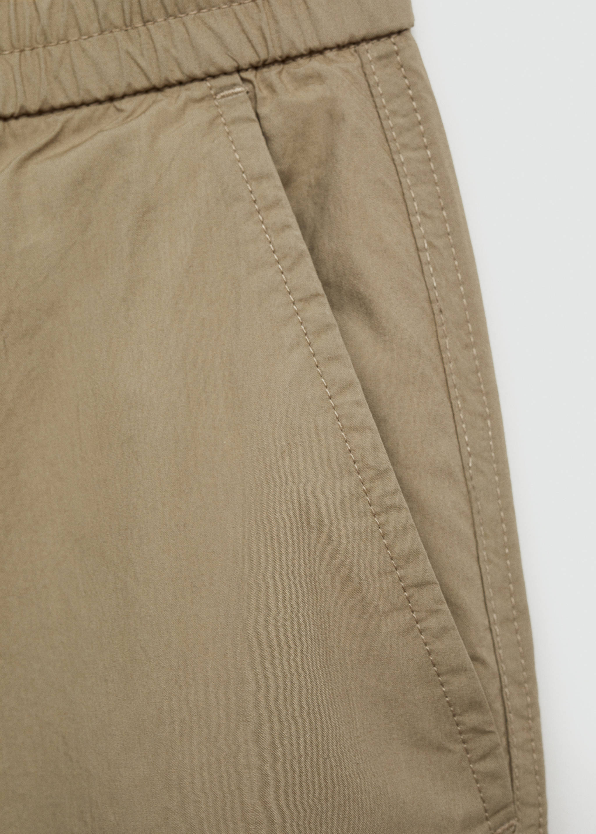 Drawstring cotton pants - Details of the article 0