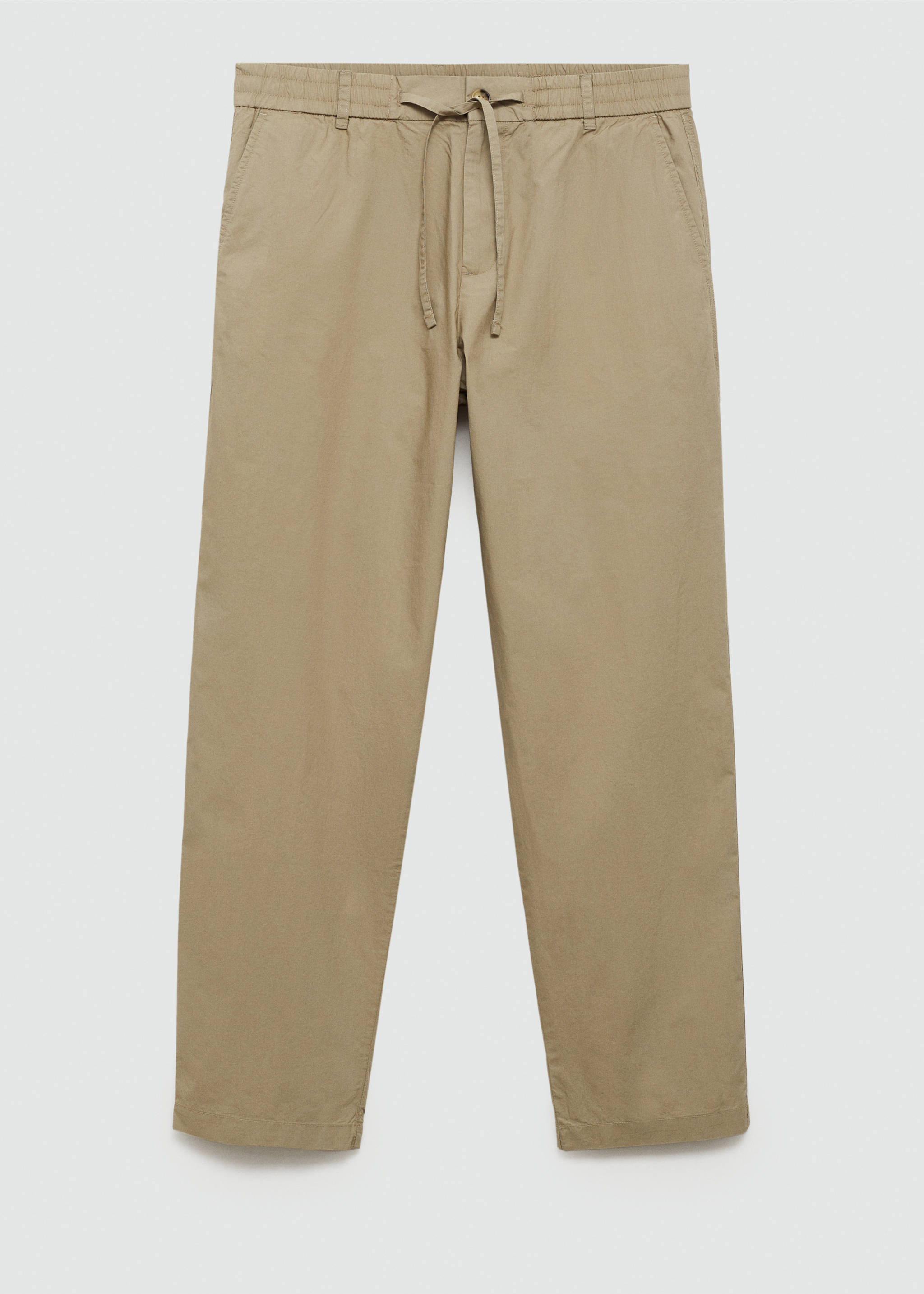Bavlněné kalhoty se šňůrkou - Zboží bez modelu, Norkově šedá. Ref: 77030567-00.