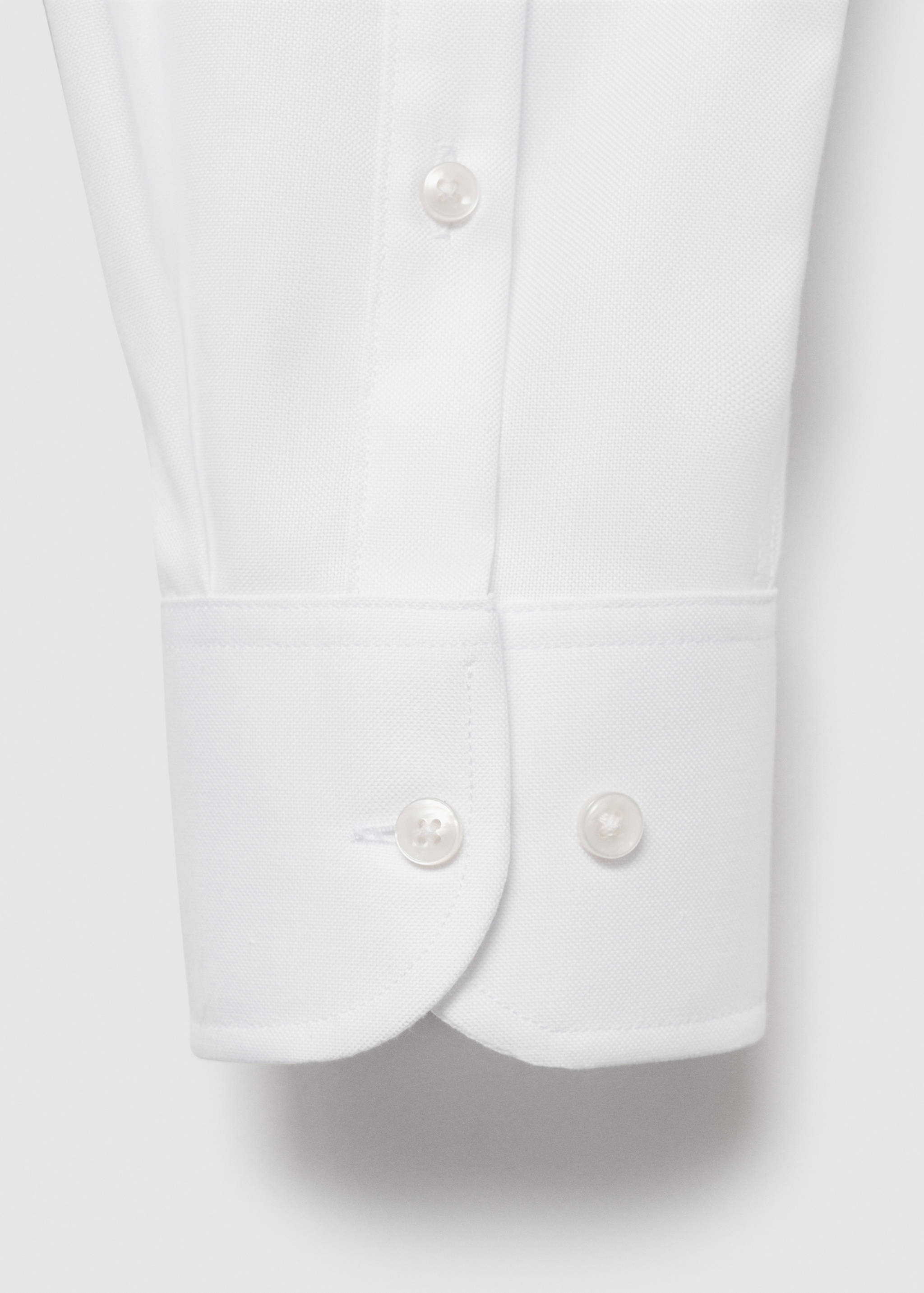 Strukturiertes Slim Fit-Oberhemd aus Baumwolle - Detail des Artikels 0