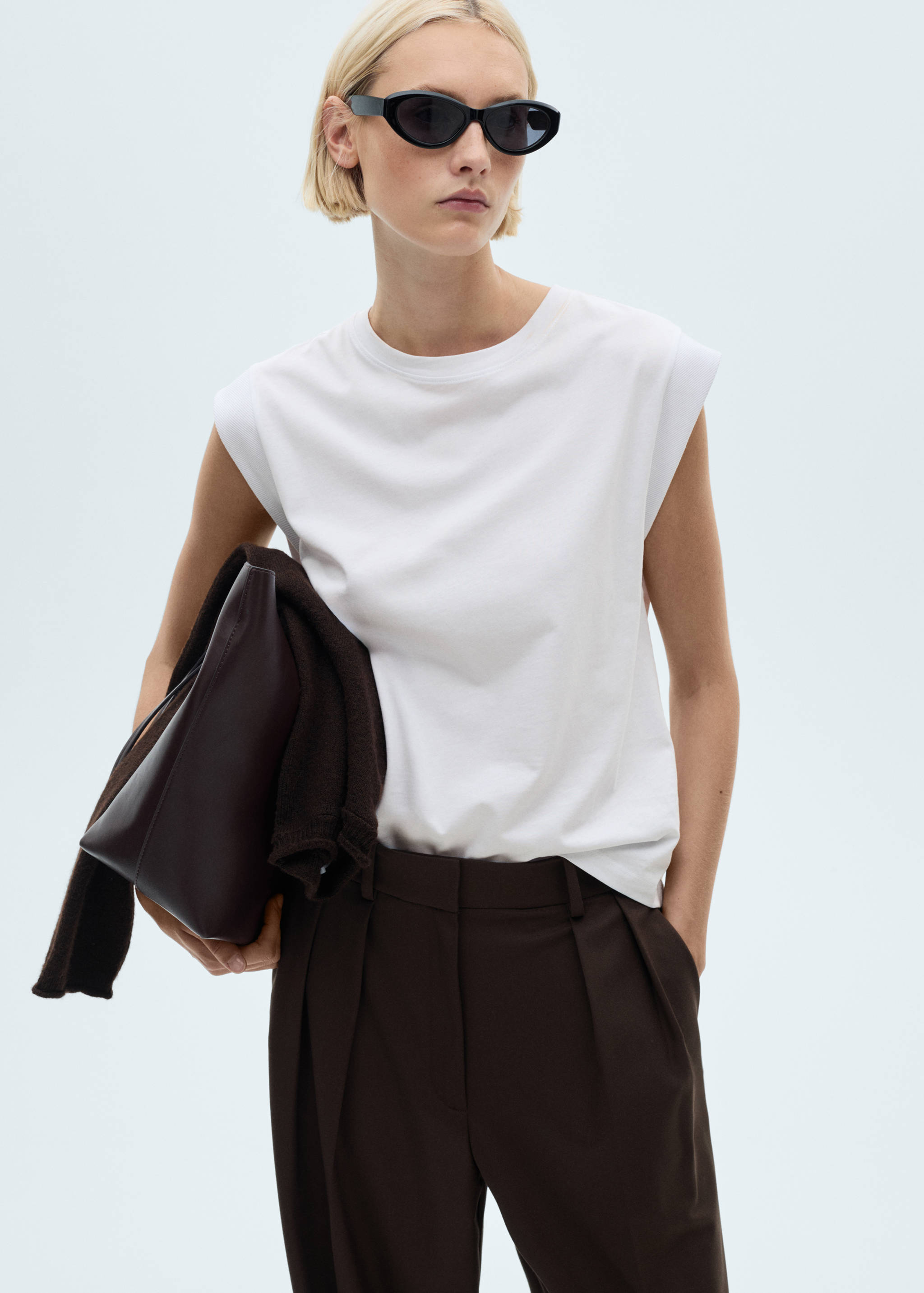 Short-sleeved cotton t-shirt - Medium plane