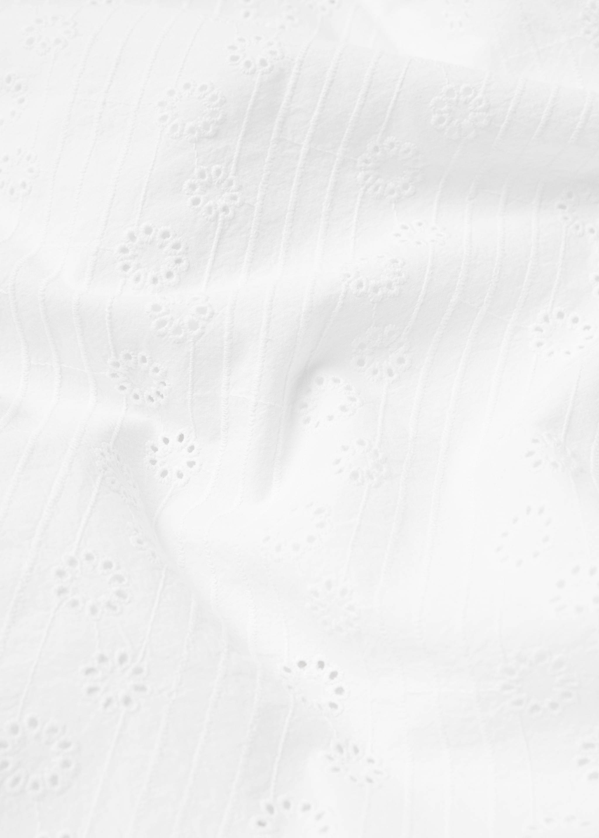 Housse de couette coton broderie florale lit 135/140 cm - Détail de l'article 2